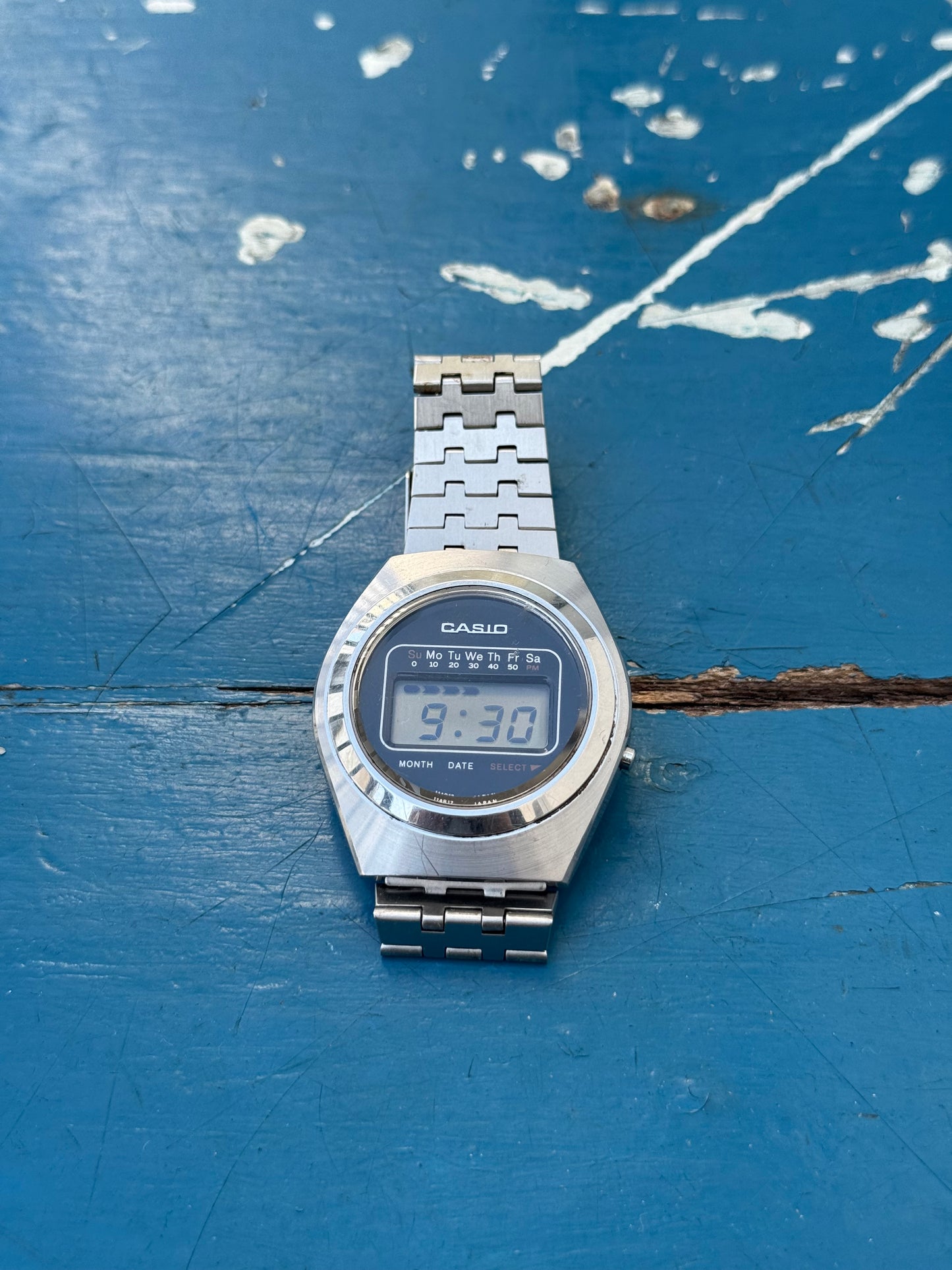 Vintage Casio Casiotron Digital Watch – Stainless Steel Japan (Ref. 529750 R-19)