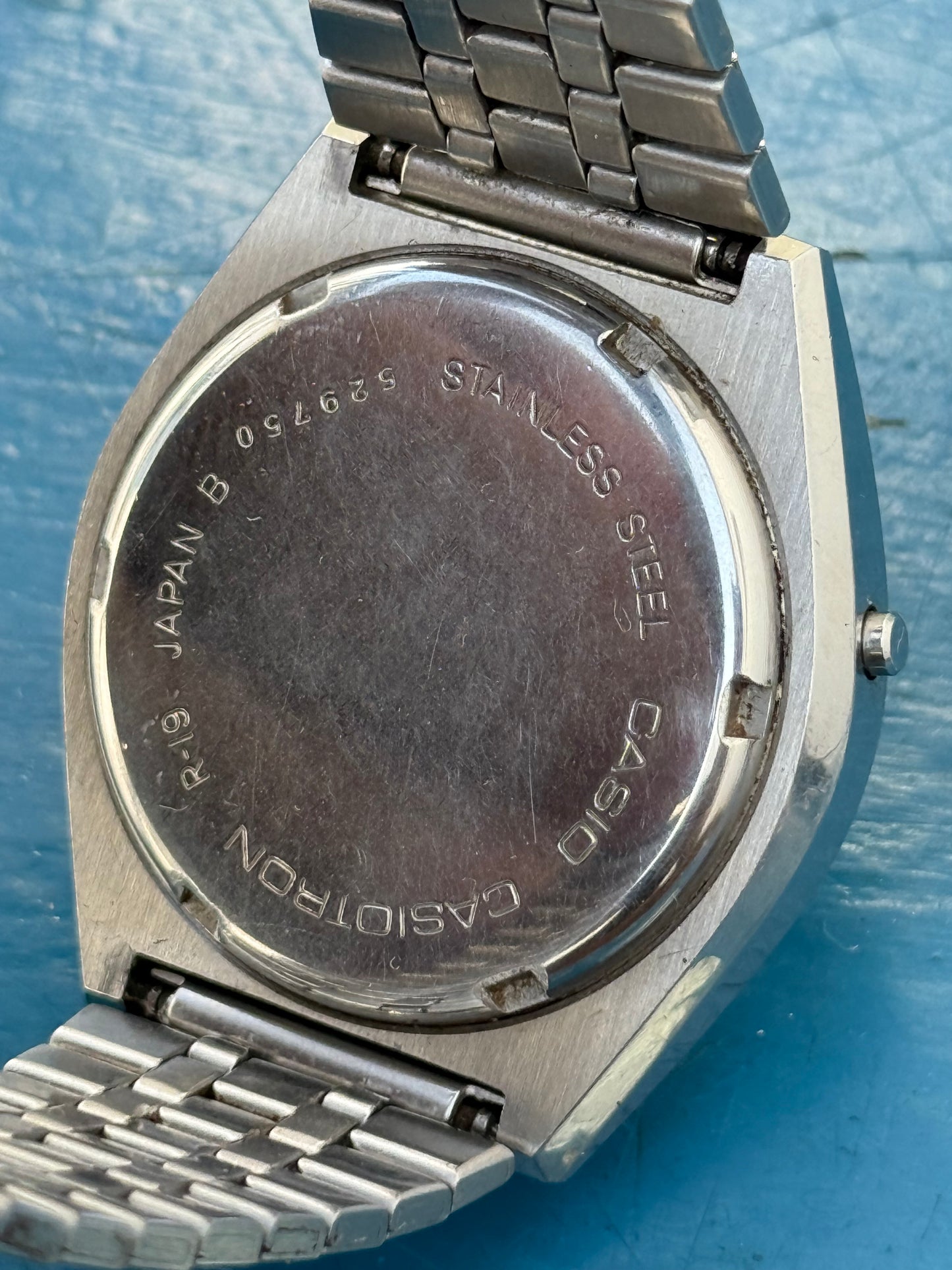 Vintage Casio Casiotron Digital Watch – Stainless Steel Japan (Ref. 529750 R-19)