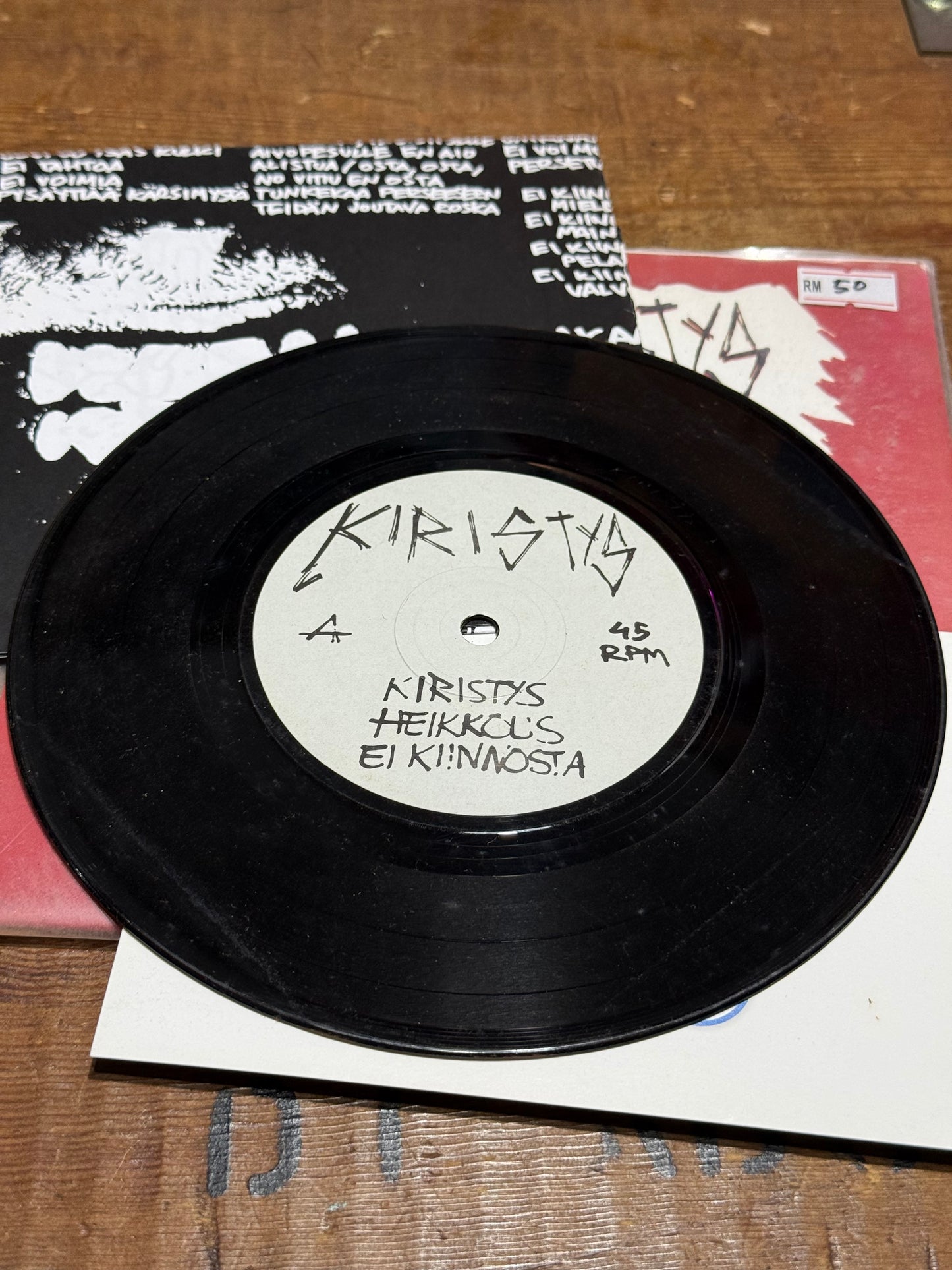 Kiristys 7” Vinyl Hardcore Punk Finland Noin Mikaan Ku Petaa 45 RPM