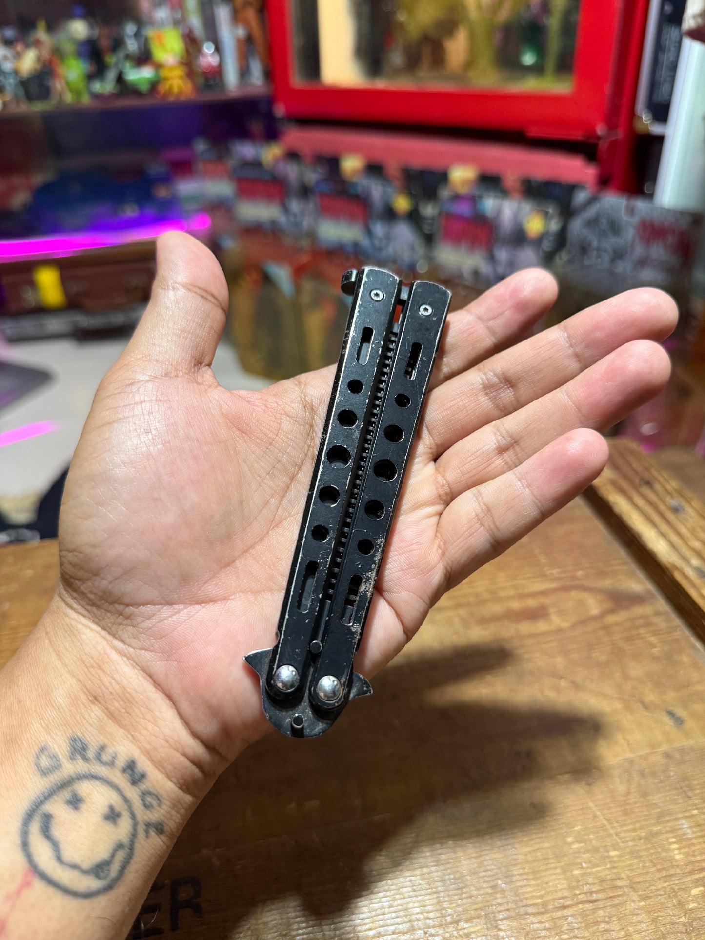 Vintage Benchmade Balisong Comb USA Butterfly Knife Style Folding Comb