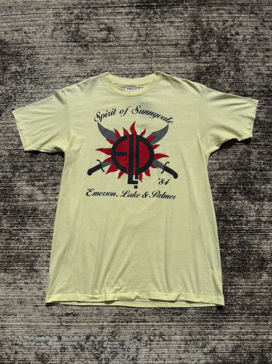 Vintage 1984 Emerson, Lake & Palmer Spirit of Sunnyvale Tour T-Shirt Hanes 50/50