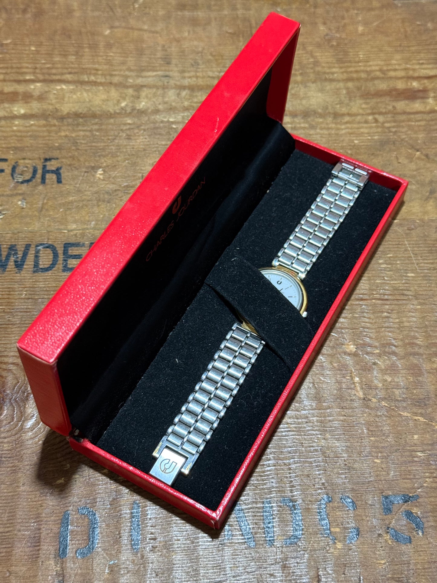 Vintage Charles Jourdan Watch Junk Not Working For Parts