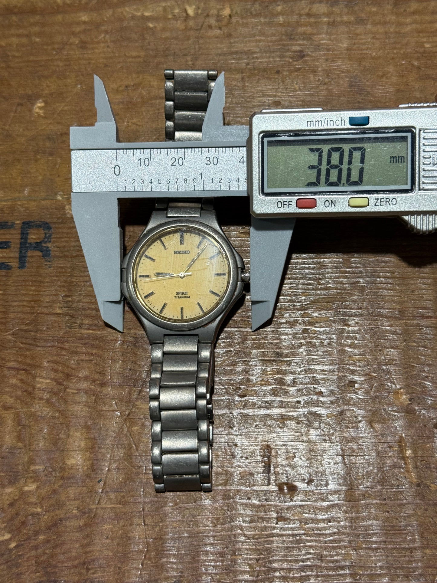 Vintage Seiko Spirit Titanium Watch Junk Not Working For Parts