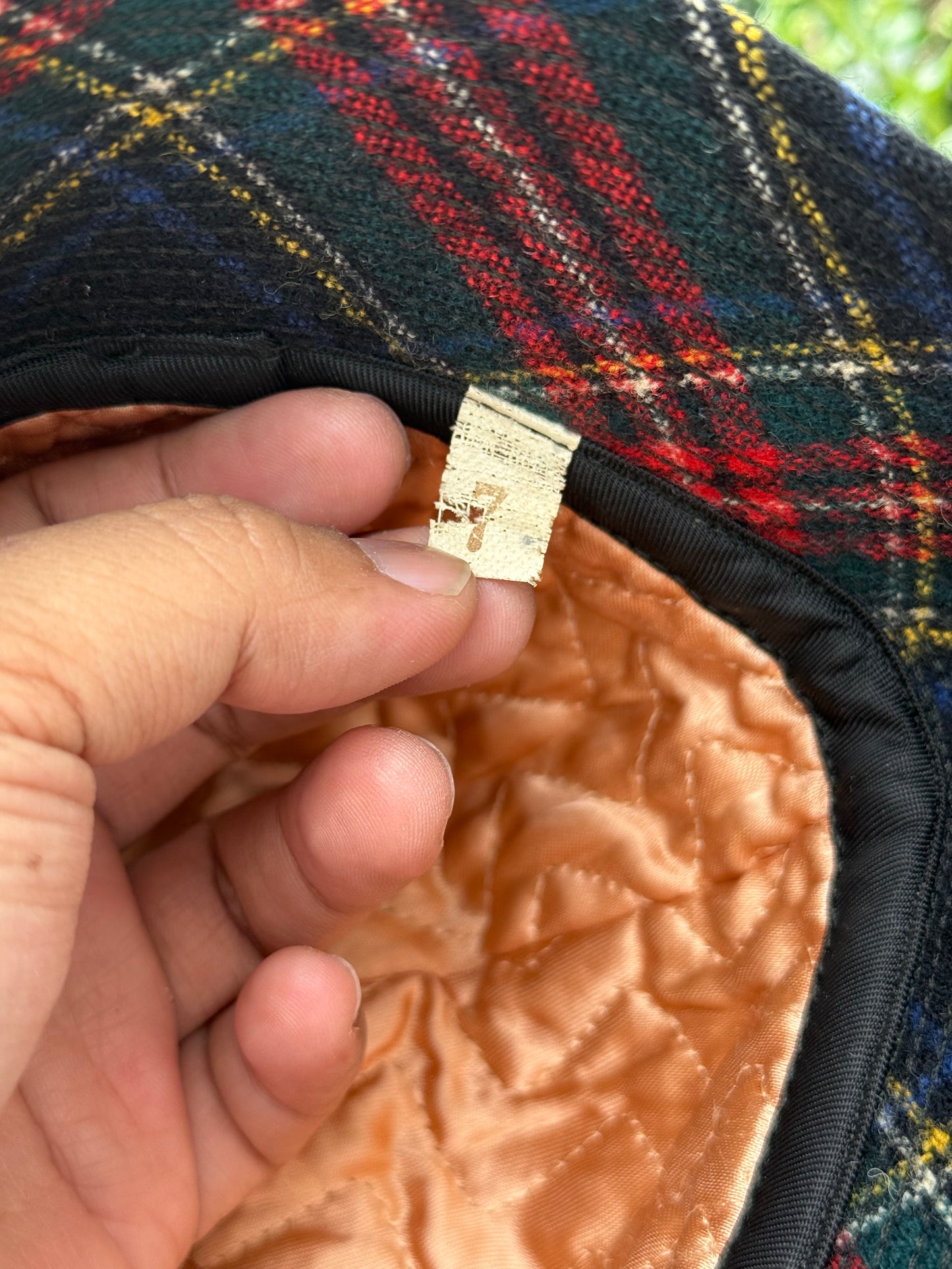 Vintage 1960s LL Bean Tartan Wool Bucket Hat