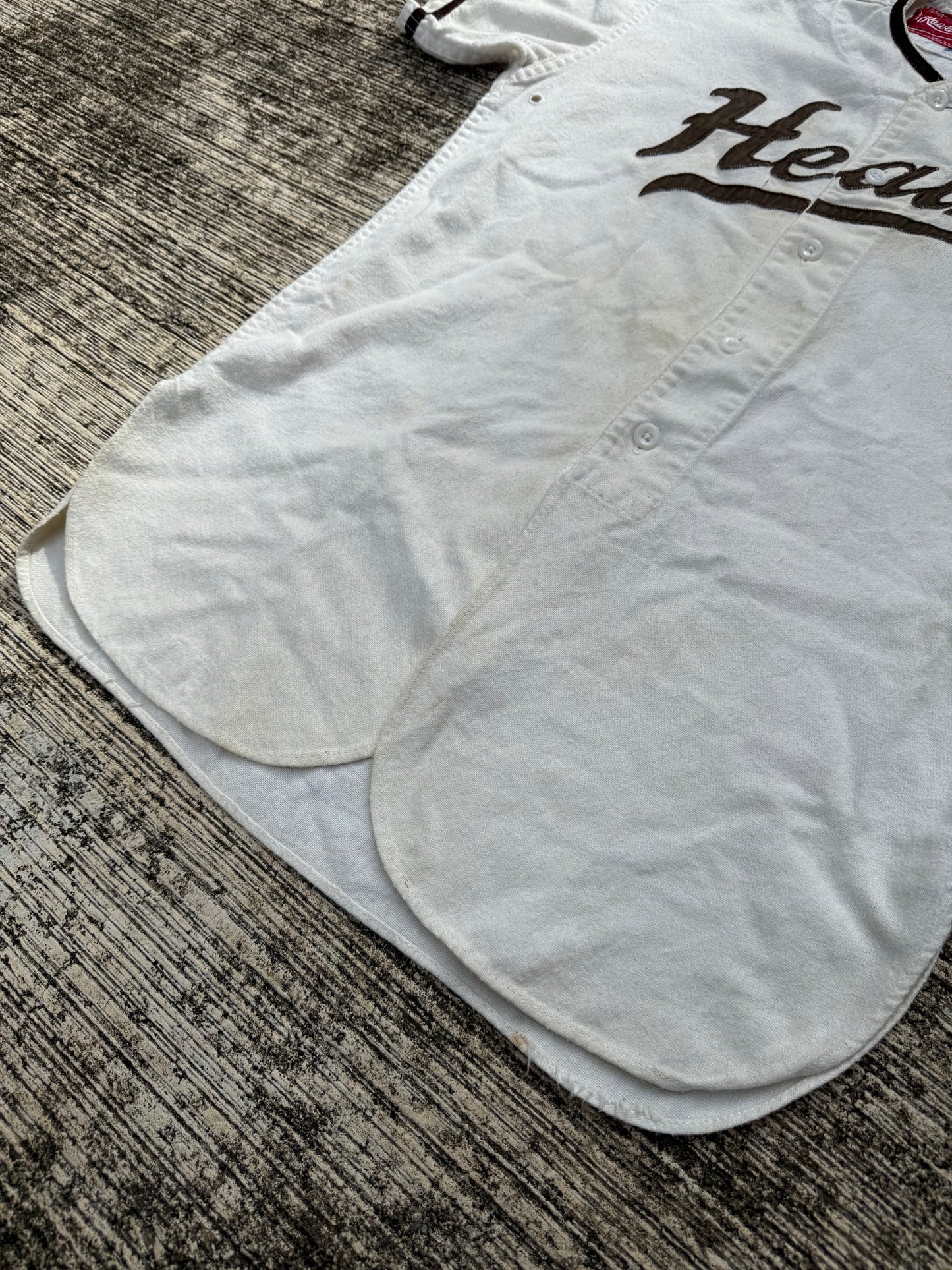 Vintage 1950s–60s Rawlings Baseball Jersey – Heath Felt Lettering Made in USA