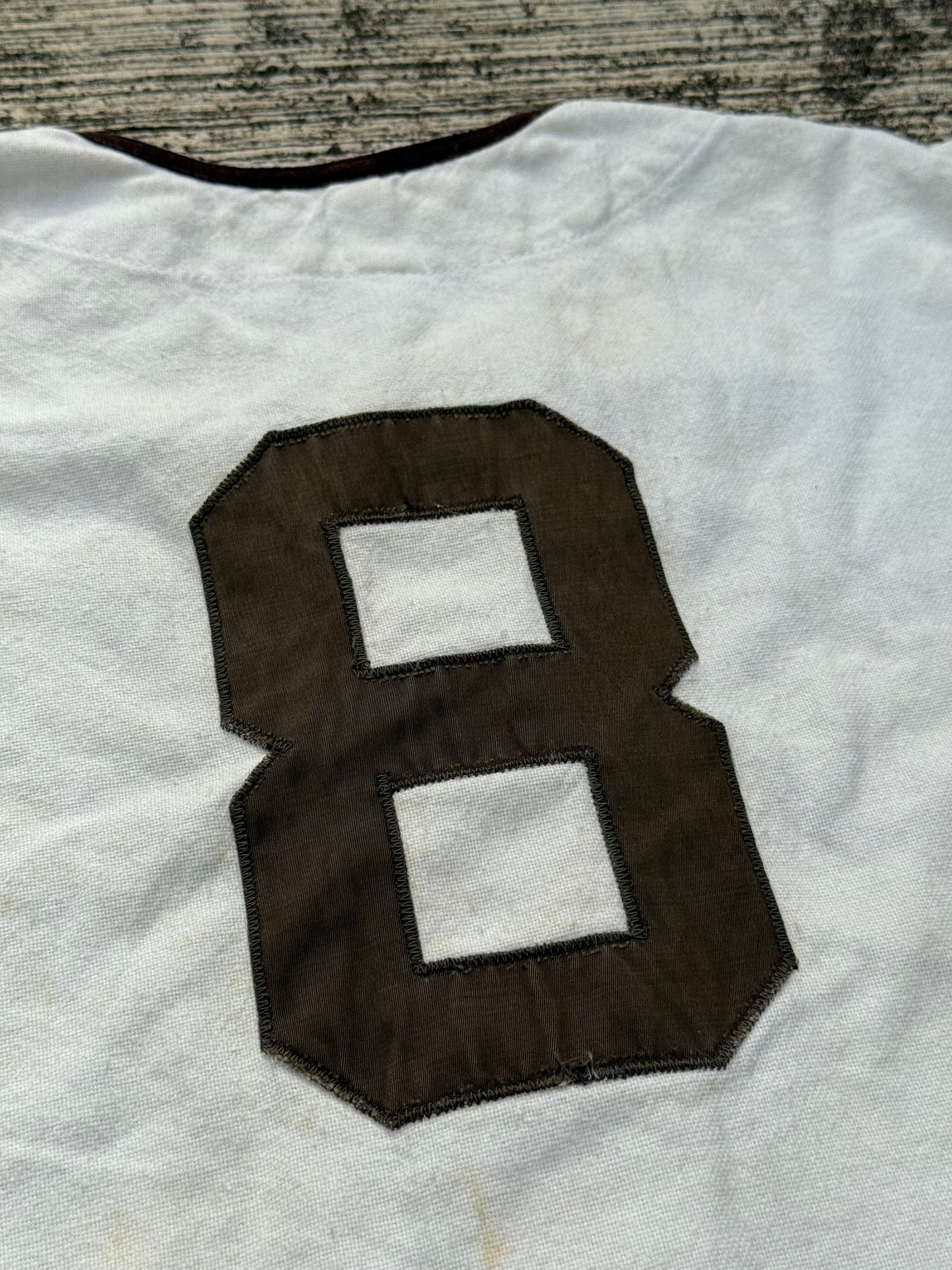 Vintage 1950s–60s Rawlings Baseball Jersey – Heath Felt Lettering Made in USA