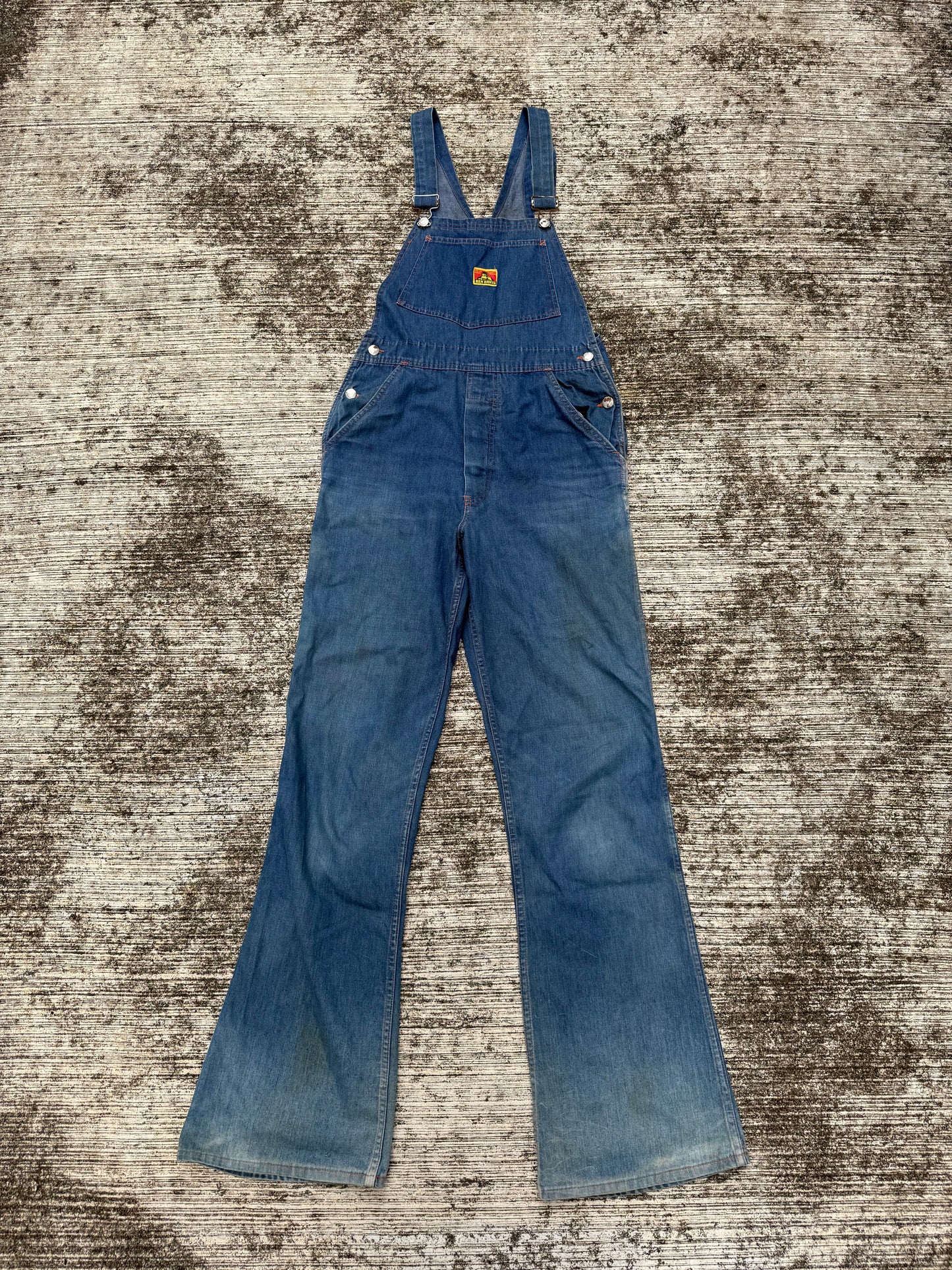 Vintage 1960s–Early 1970s Ben Davis Selvedge Denim Overalls