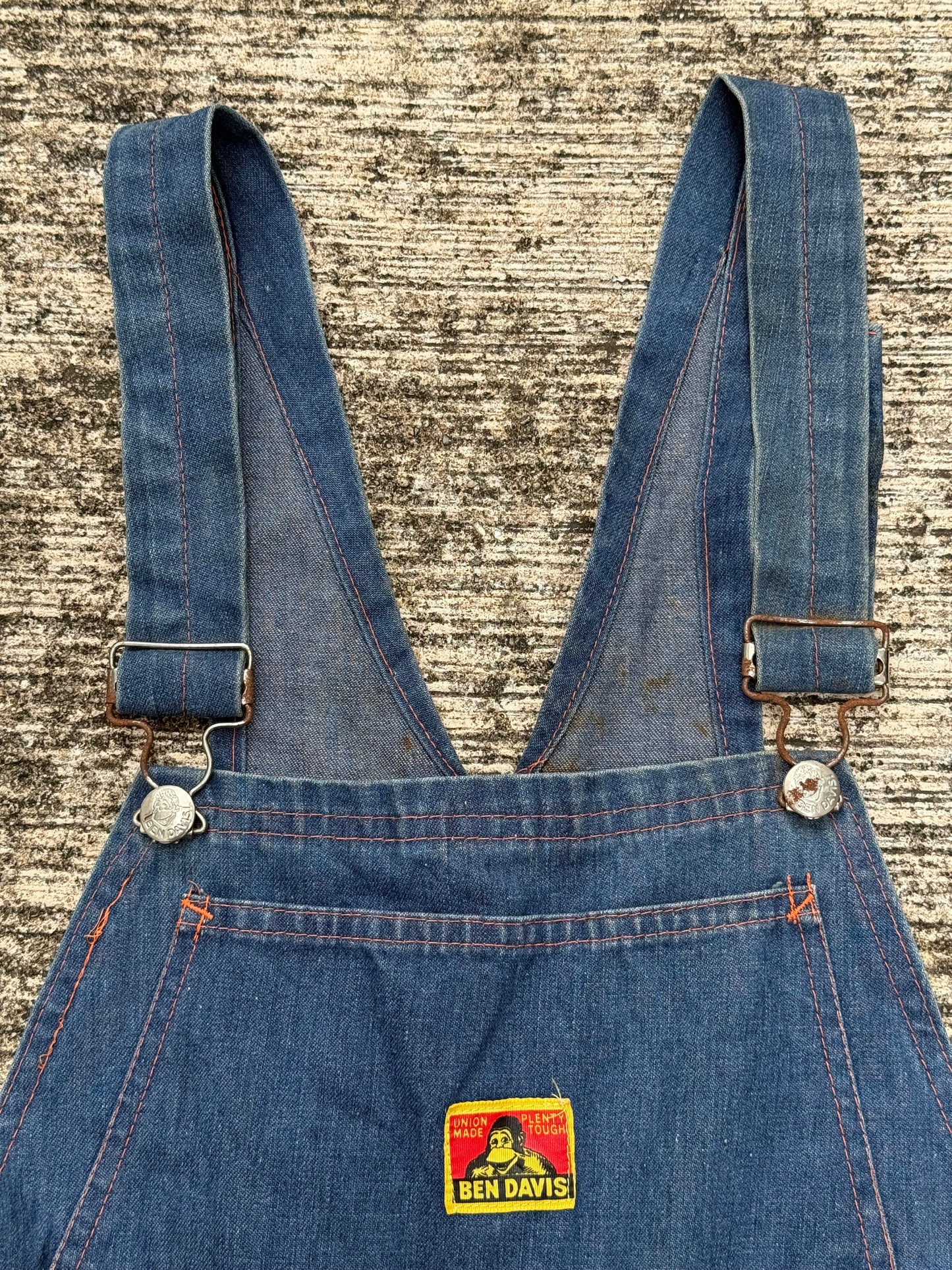 Vintage 1960s–Early 1970s Ben Davis Selvedge Denim Overalls