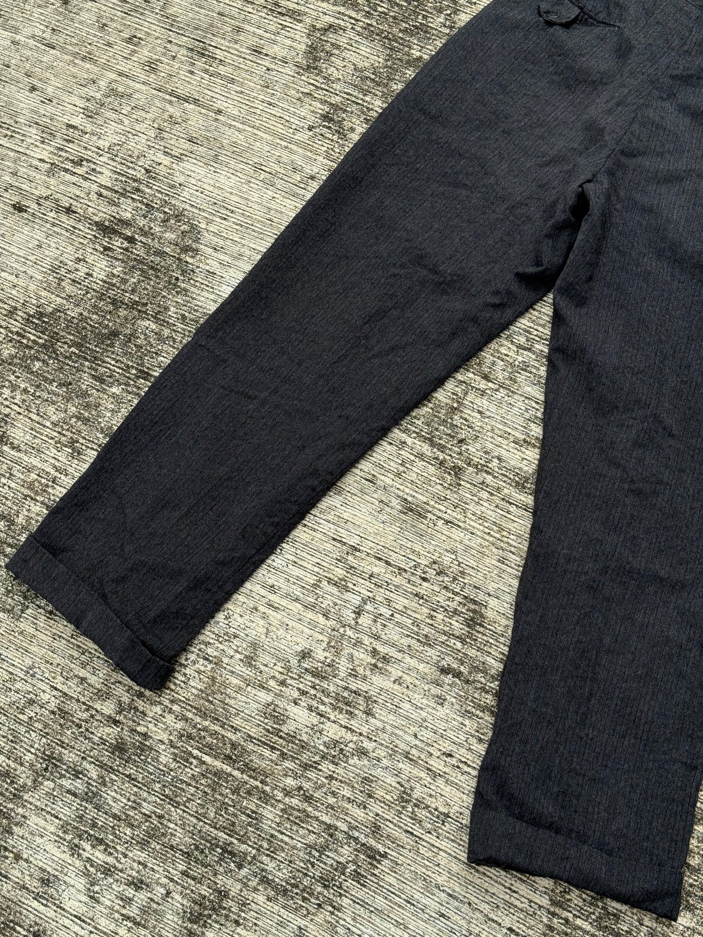 Rare 1940s–1950s Wool Stripe Work Pants Vintage Pinstripe Trousers