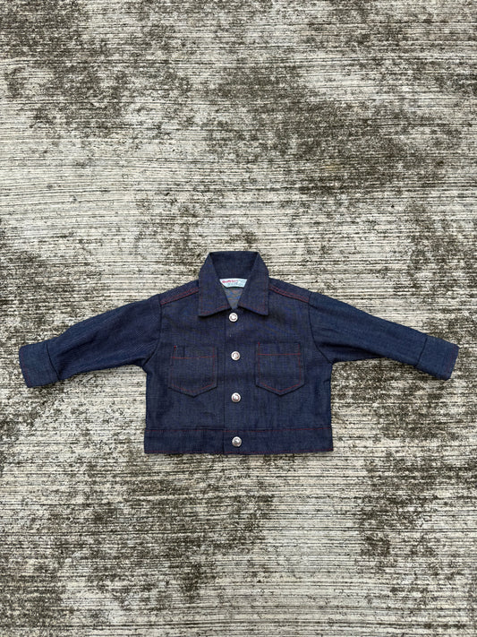 Vintage Health-tex Kids Selvedge Denim Jacket Made in USA