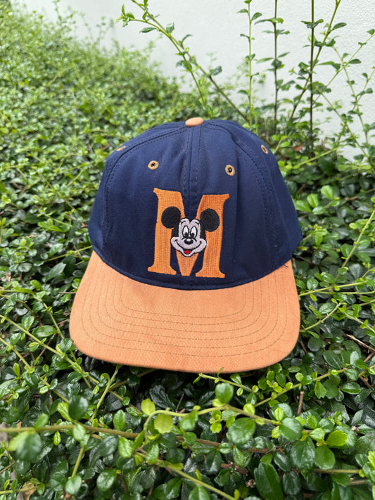 Vintage Mickey Mouse Snapback Cap Made in USA 90s Disney Hat