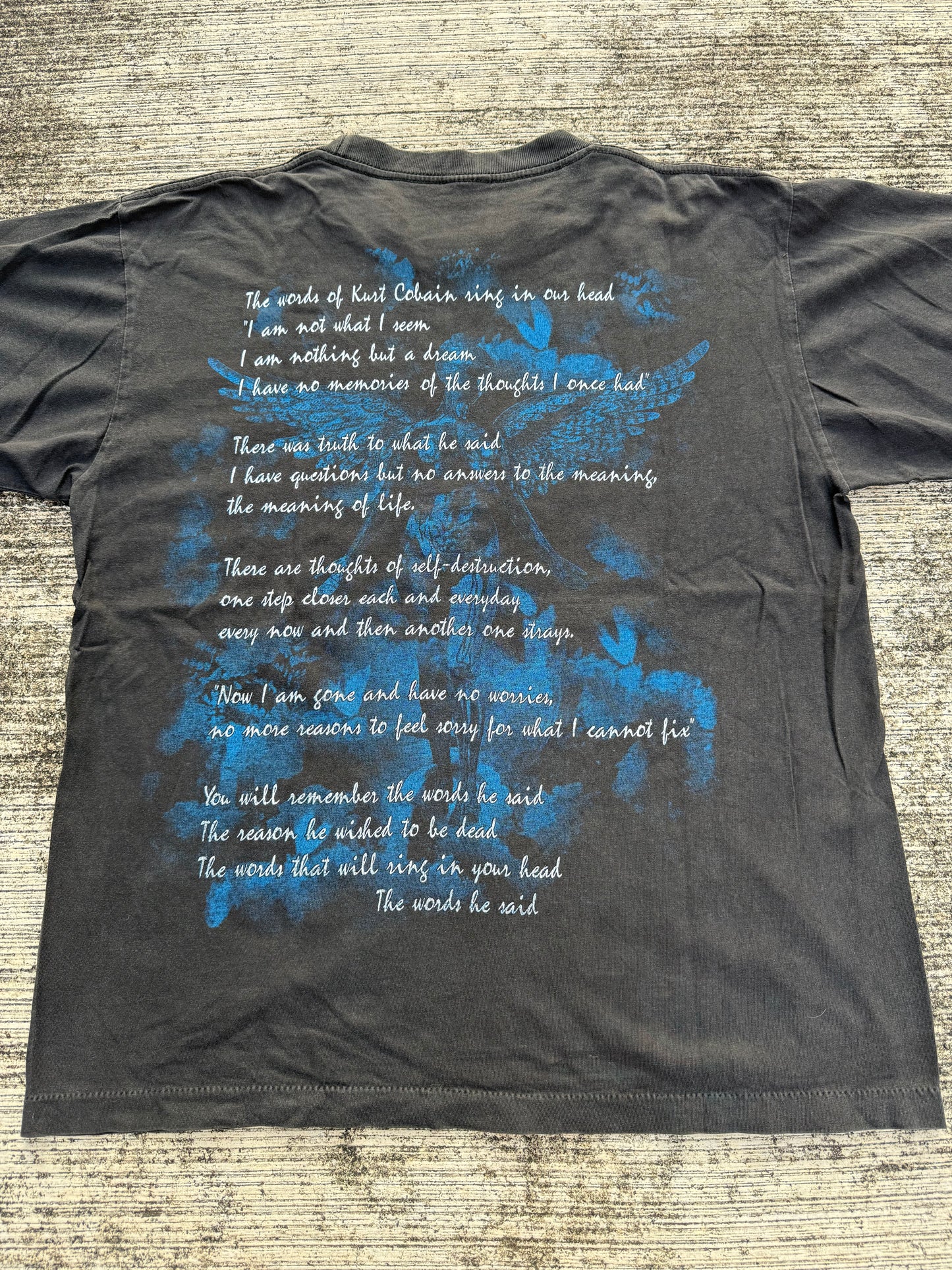 Vintage 90s Kurt Cobain Memorial Tshirt Nirvana