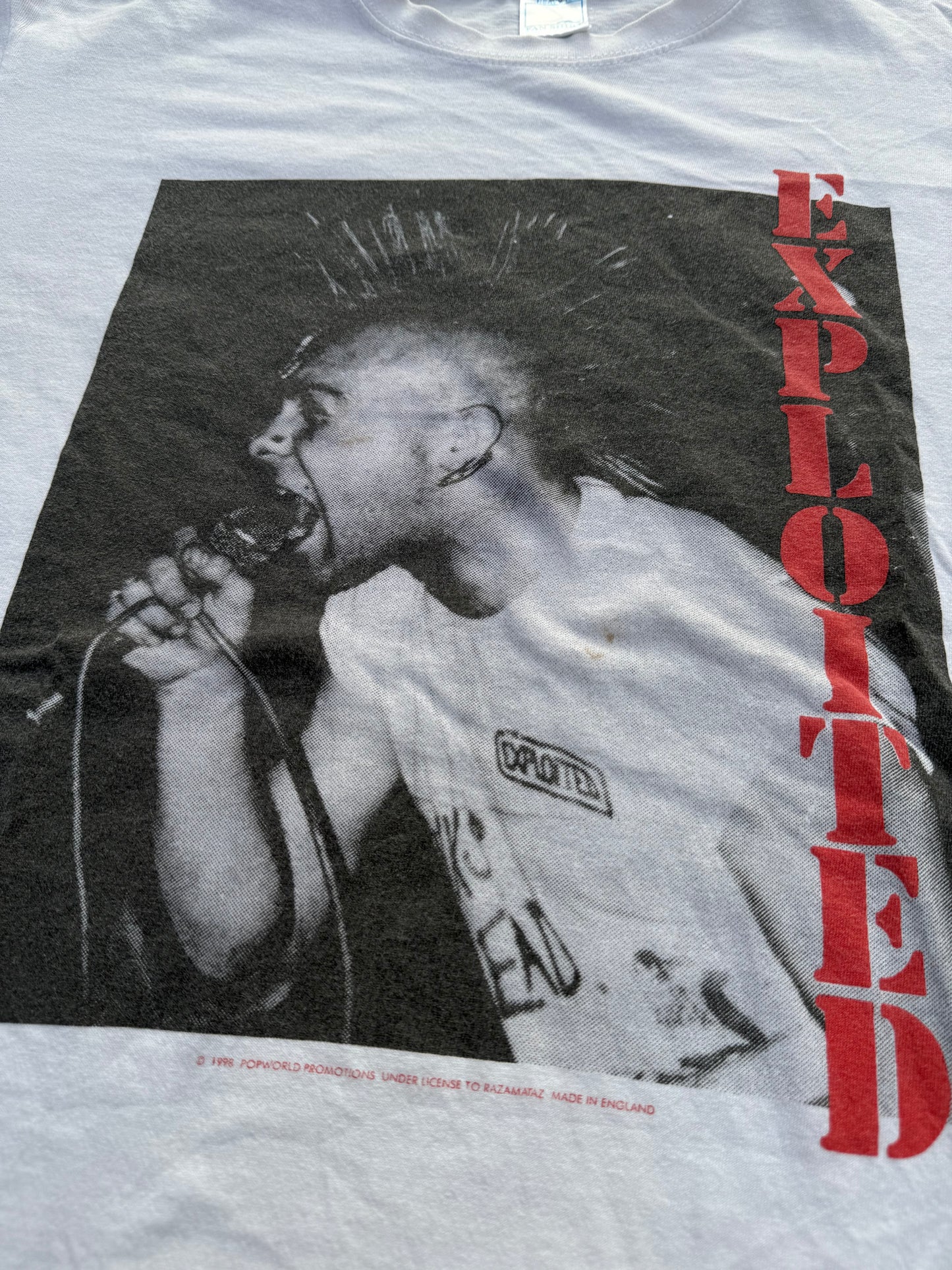 Vintage 1998 The Exploited Band T-Shirt – Popworld Promotions Razamataz UK