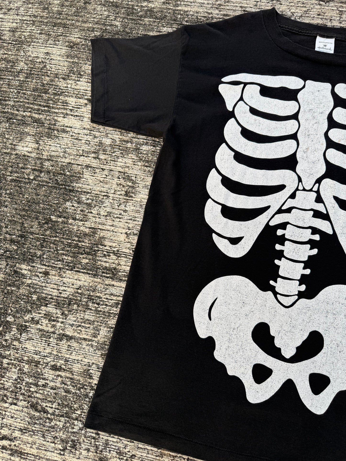 Vintage Hallmark Skeleton Bones Graphic T-Shirt