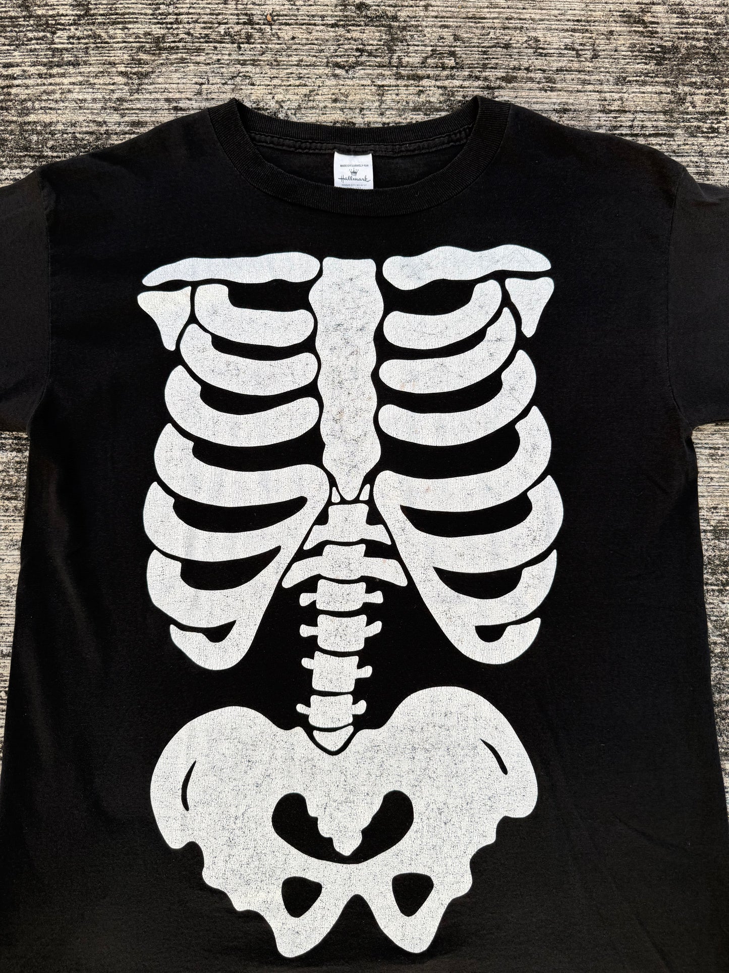 Vintage Hallmark Skeleton Bones Graphic T-Shirt