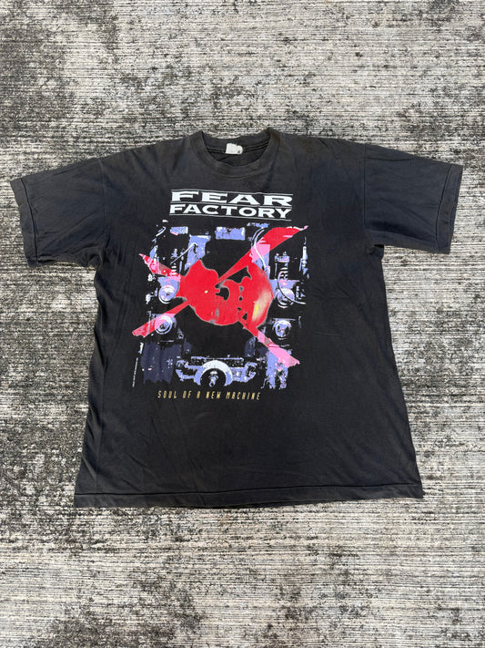 Vintage Fear Factory Soul of a New Machine 1992 Band T-Shirt — Blue Grape Merch