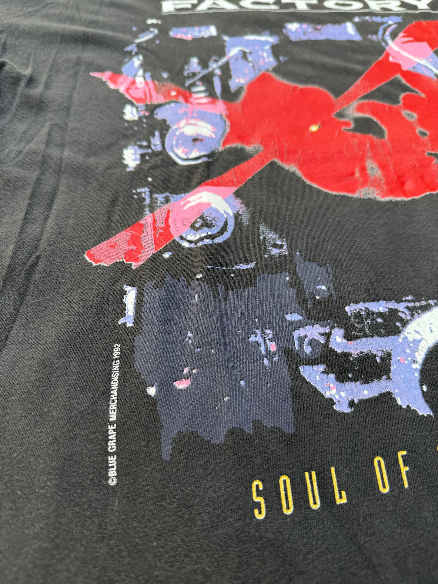 Vintage Fear Factory Soul of a New Machine 1992 Band T-Shirt — Blue Grape Merch