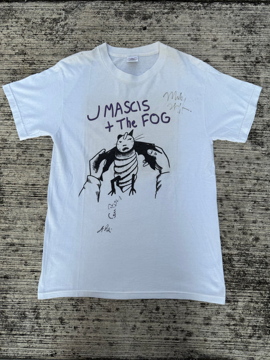 Vintage 2000s J Mascis + The Fog Band Tee Signed