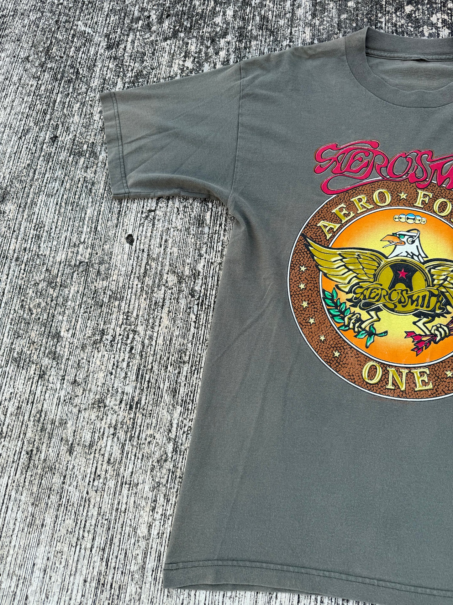 Vintage Aerosmith “Aero Force One” World Tour 1998 Band T-Shirt Rock Tee