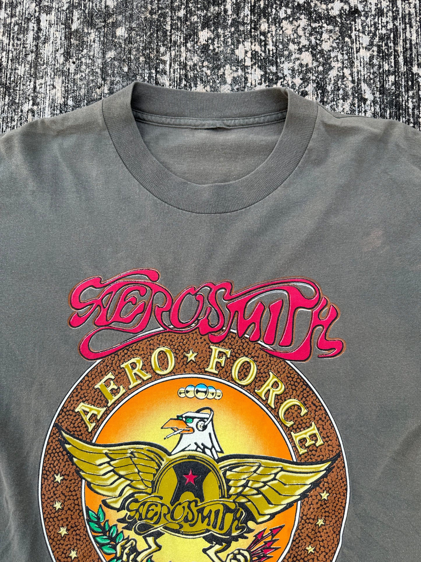 Vintage Aerosmith “Aero Force One” World Tour 1998 Band T-Shirt Rock Tee