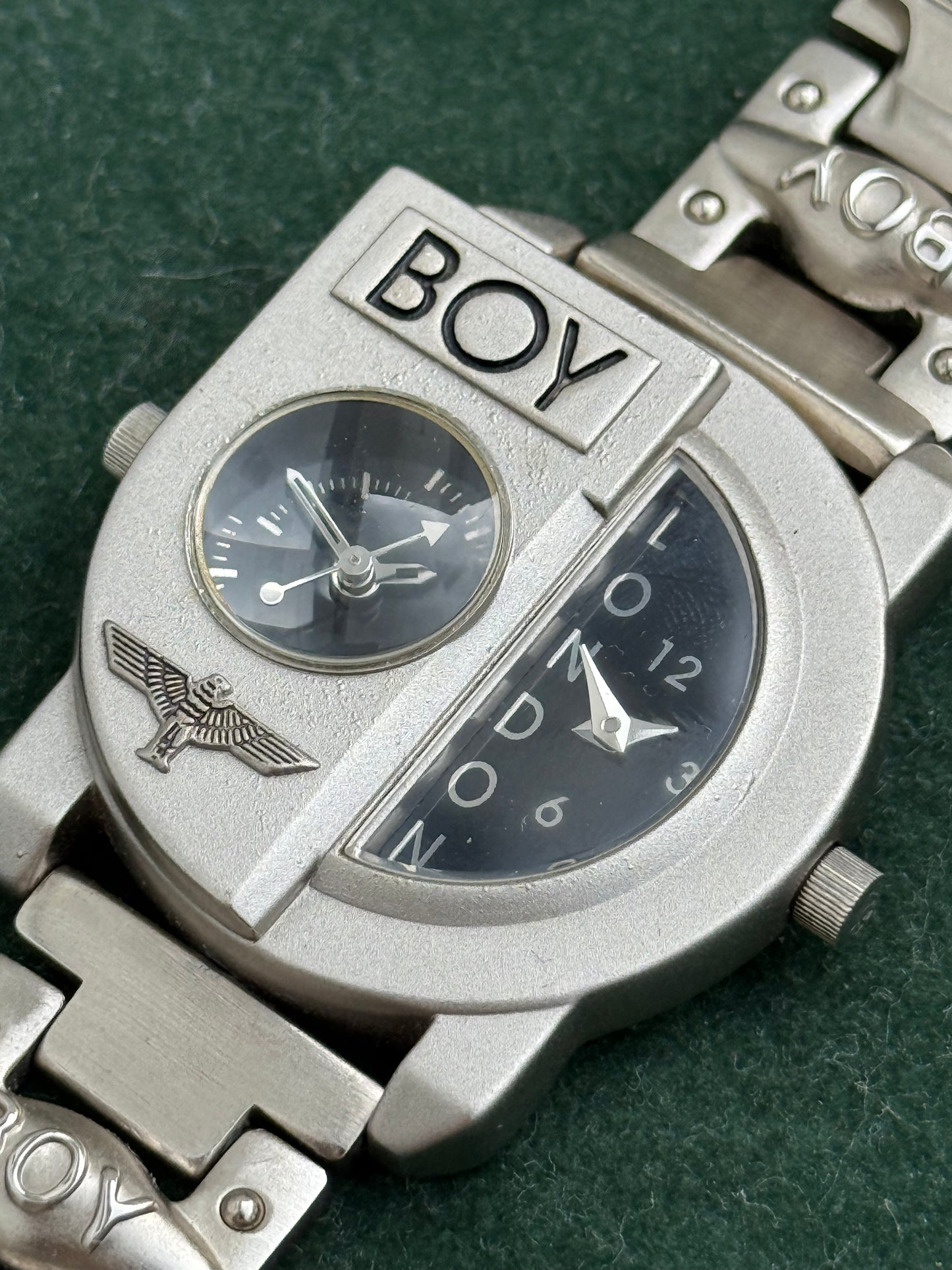 Vintage Boy London Dual Time Oversized Watch