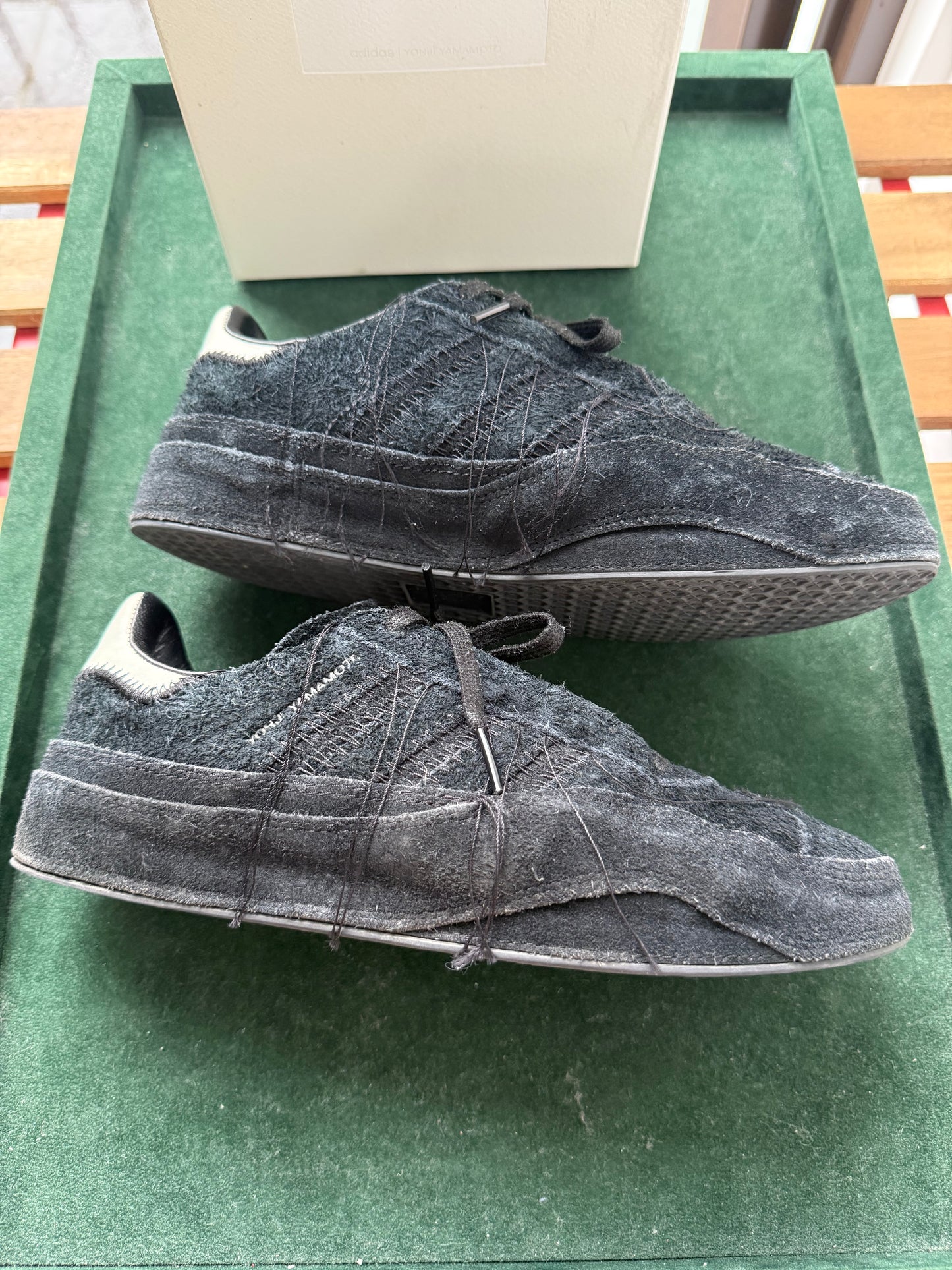 Y-3 Adidas Gazelle Black Suede Sneakers by Yohji Yamamoto – Used Fullset