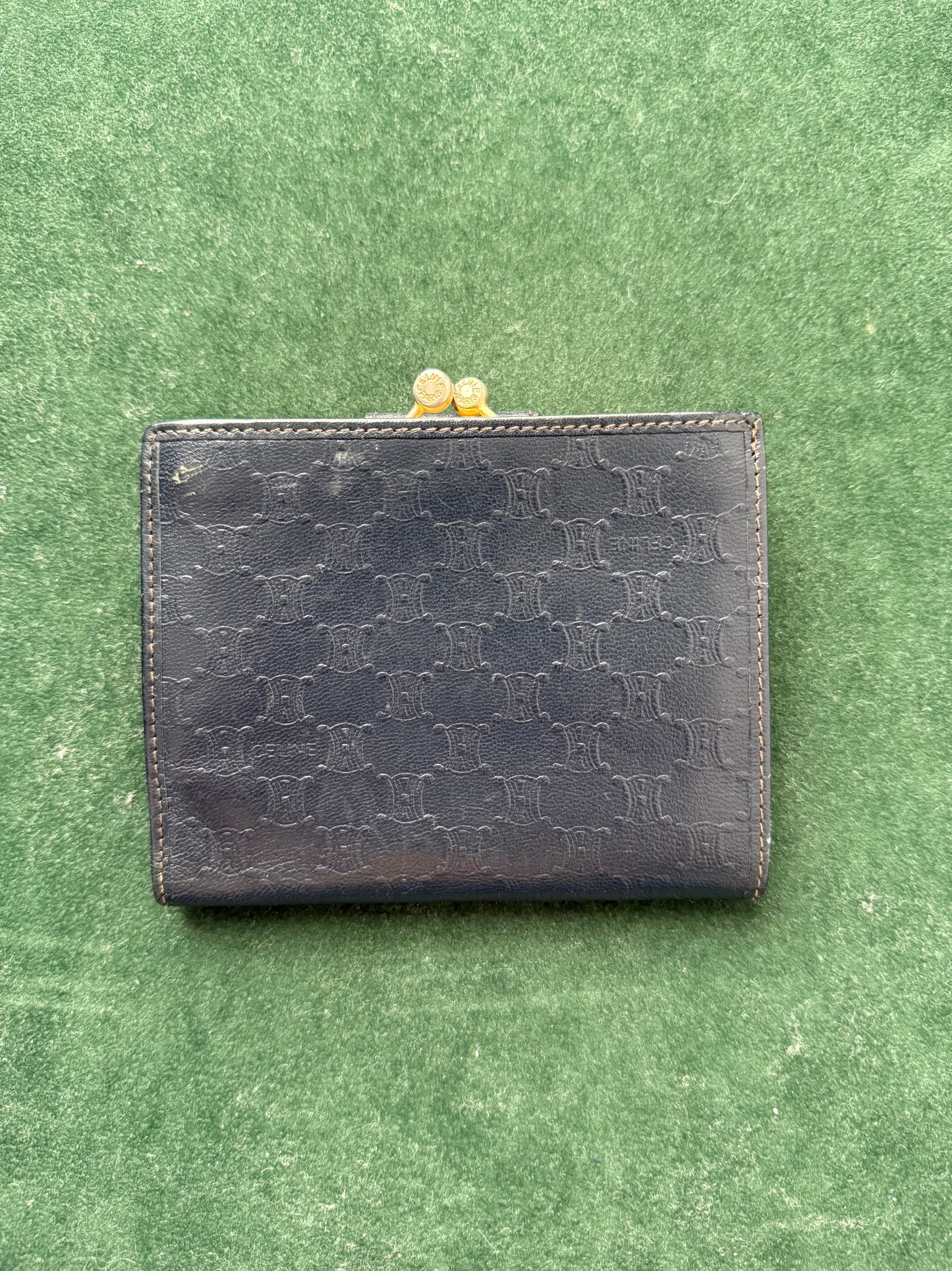 Vintage Céline Paris Macadam Triomphe Monogram Leather Wallet