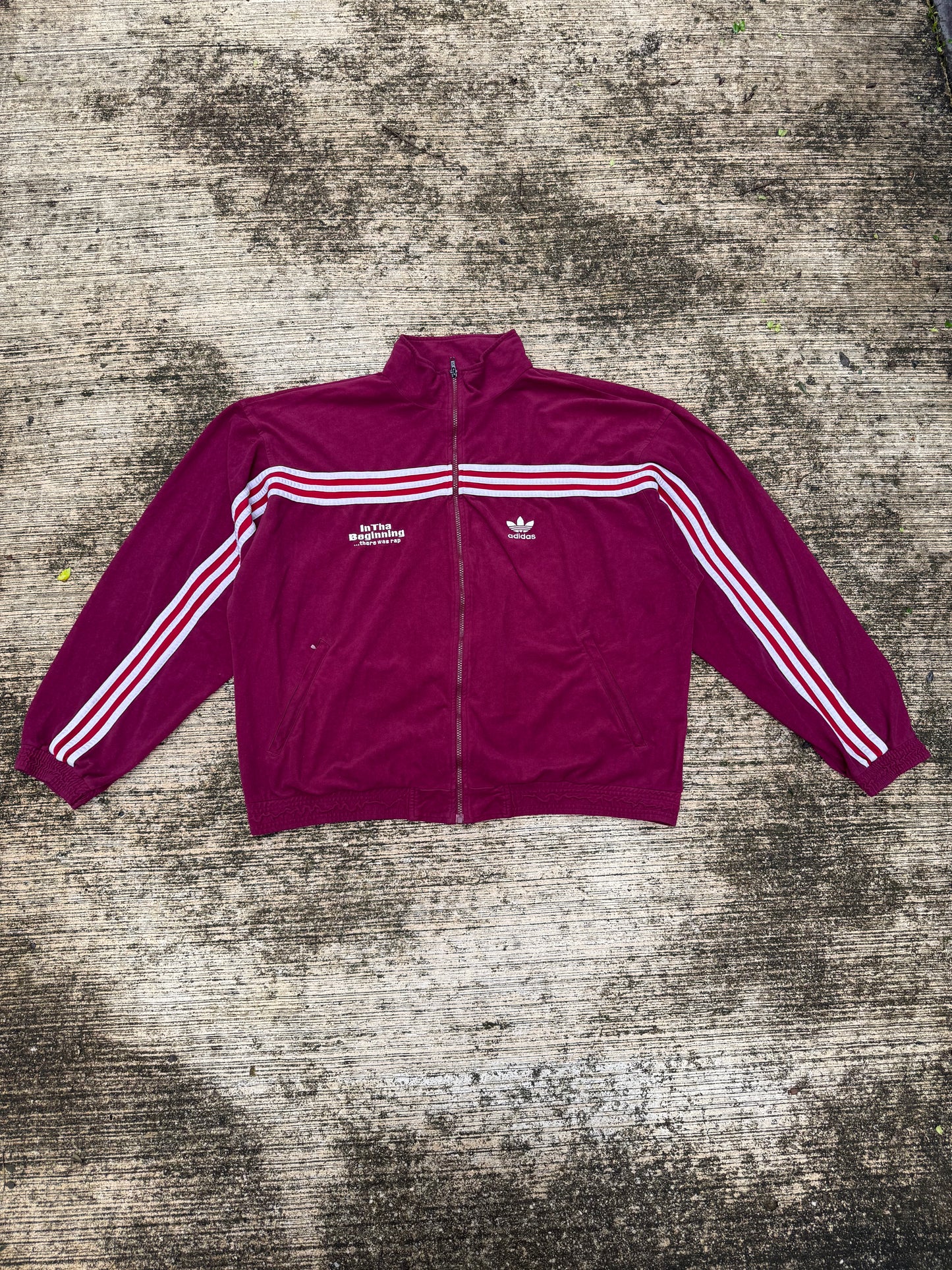 Vintage Adidas Originals Track Jacket – “In Tha Beginning… There Was Rap” Trefoil