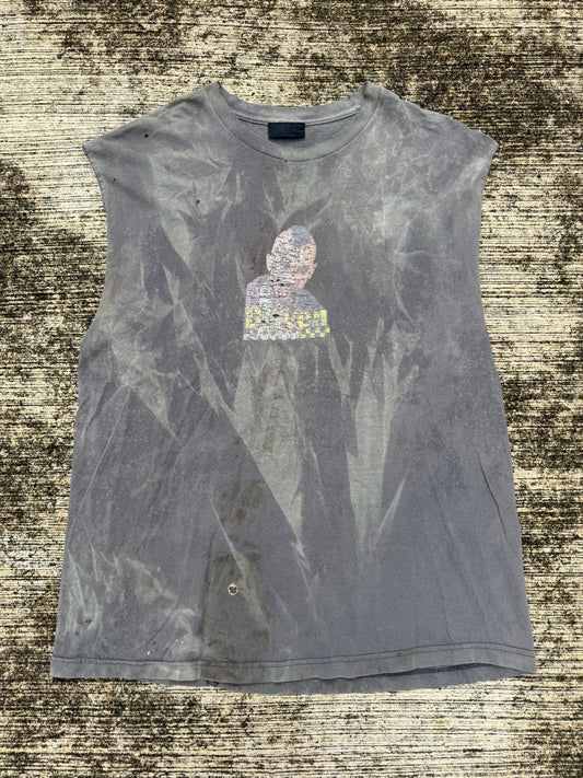 Vintage Serial Killer “Driven” Parody Taxi Driver Distressed Cut-Off Tee 90s Streetwear