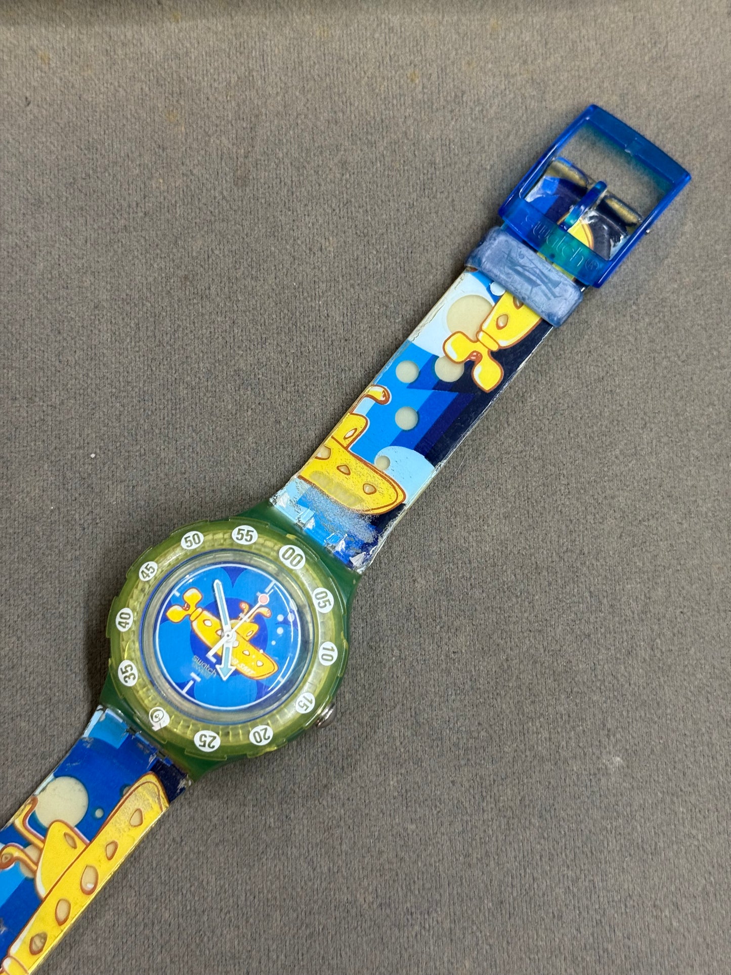 Vintage Swatch AG 1997 Scuba “Yellow Submarine” The Beatles Wristwatch
