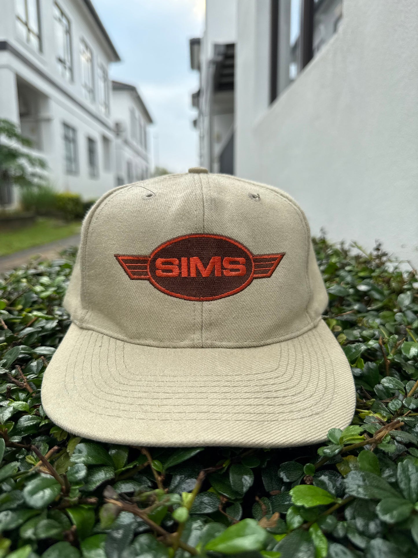 Vintage 90s Sims Skateboards Logo Snapback Hat