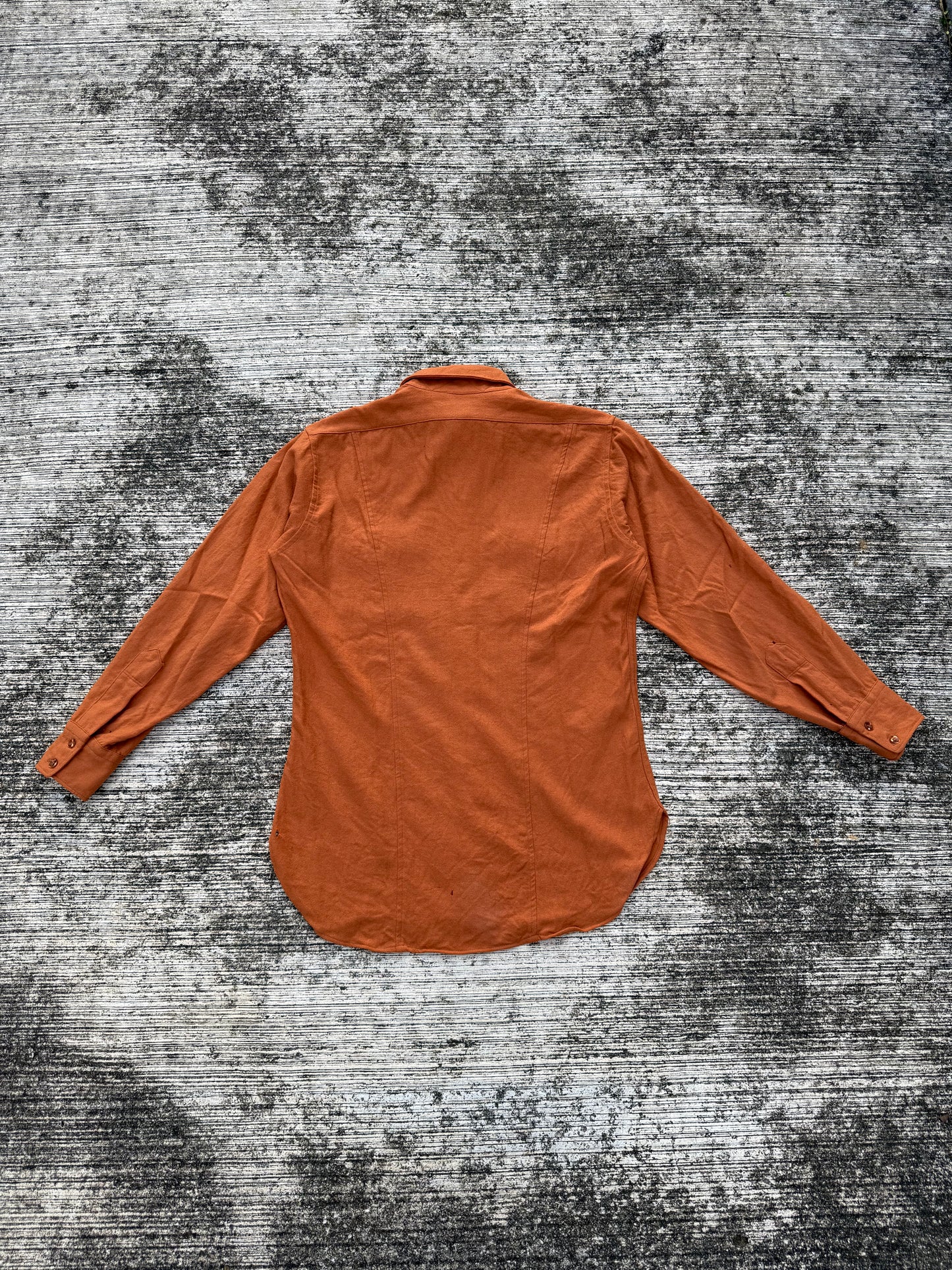 Vintage Pendleton High Grade Western Wear Wool Shirt Burnt Orange USA Made