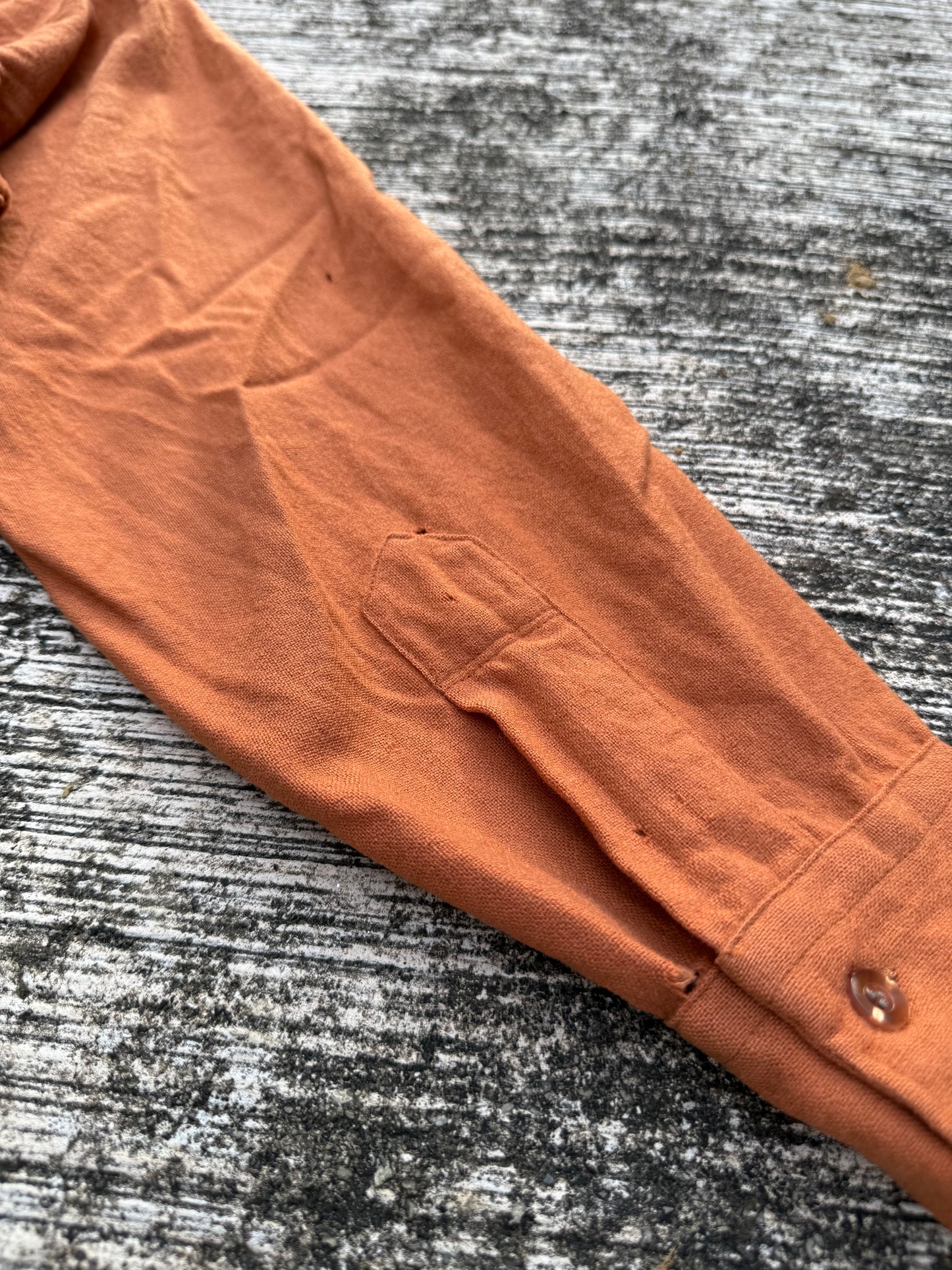 Vintage Pendleton High Grade Western Wear Wool Shirt Burnt Orange USA Made