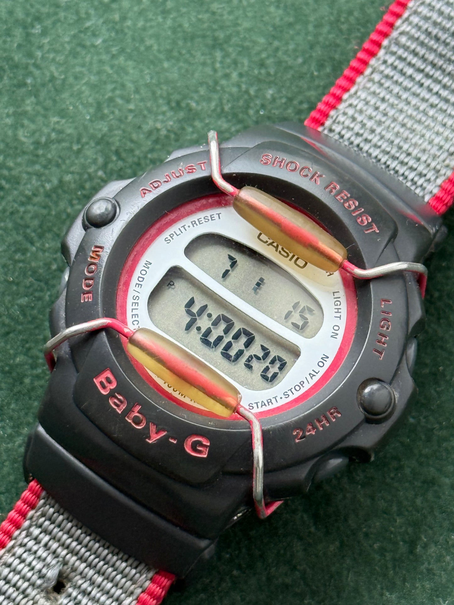 Vintage Casio Baby-G BG-202 Nylon Strap Digital Watch