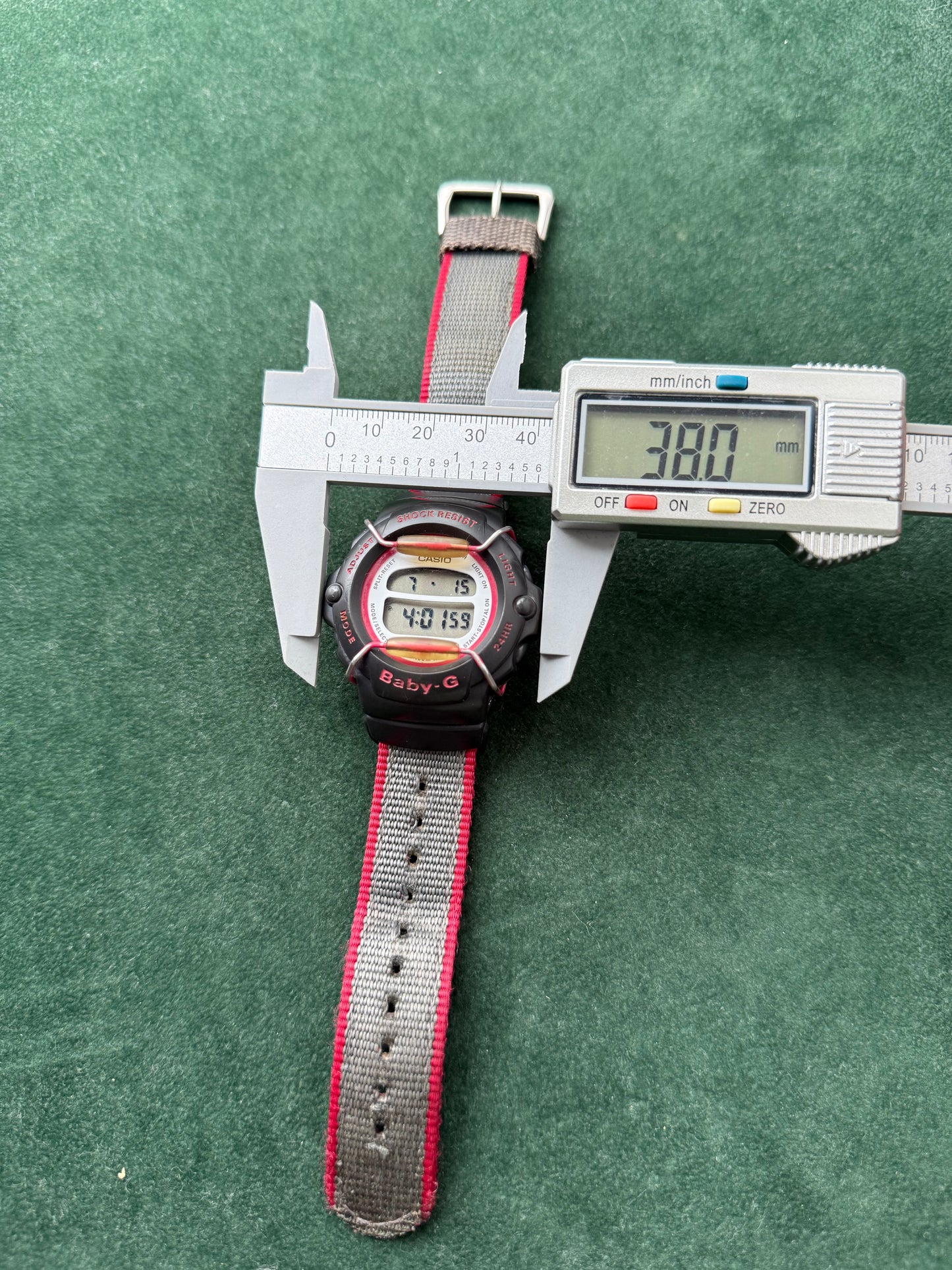 Vintage Casio Baby-G BG-202 Nylon Strap Digital Watch