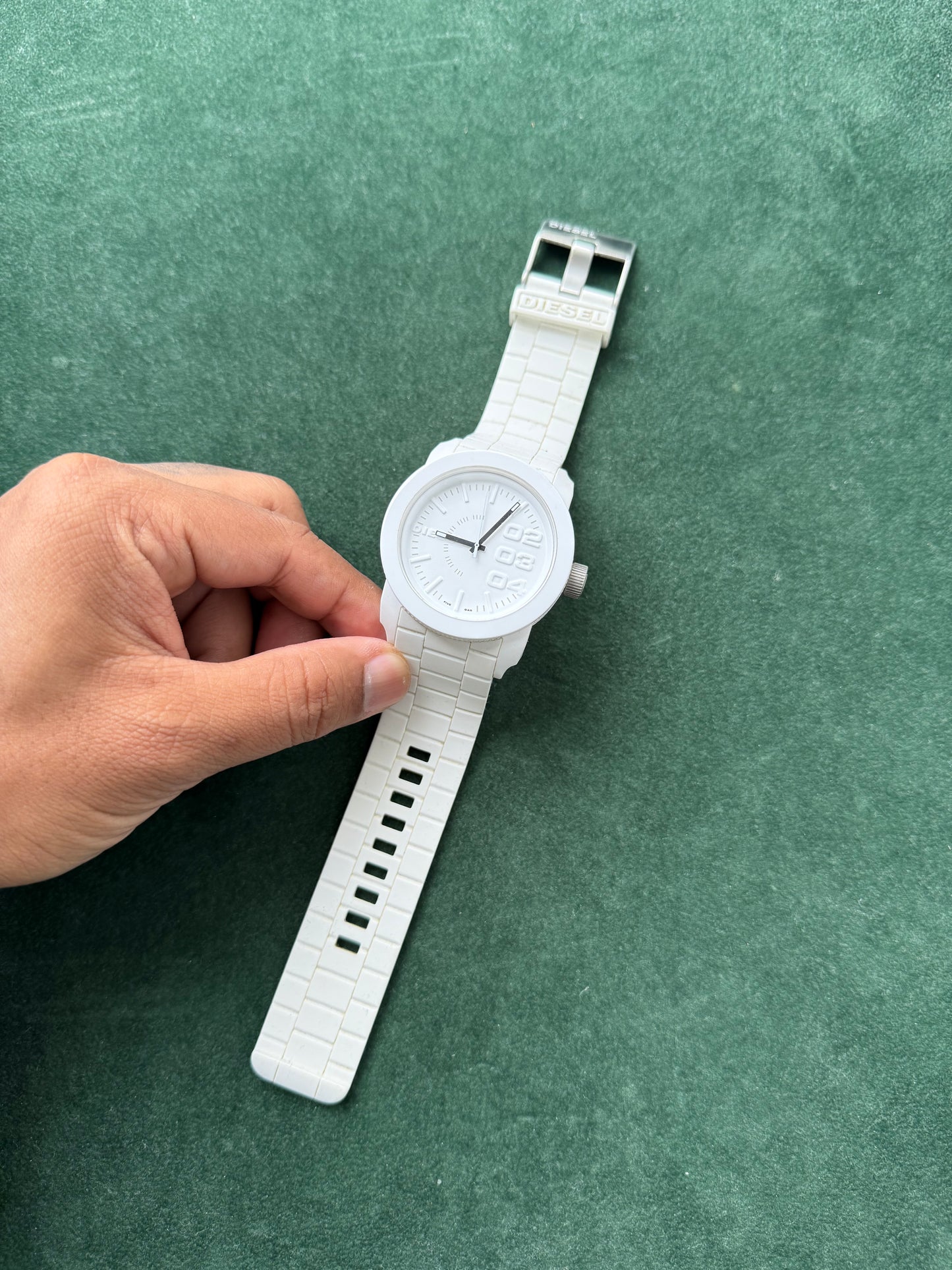 Diesel DZ-1436 White Silicone Quartz Watch