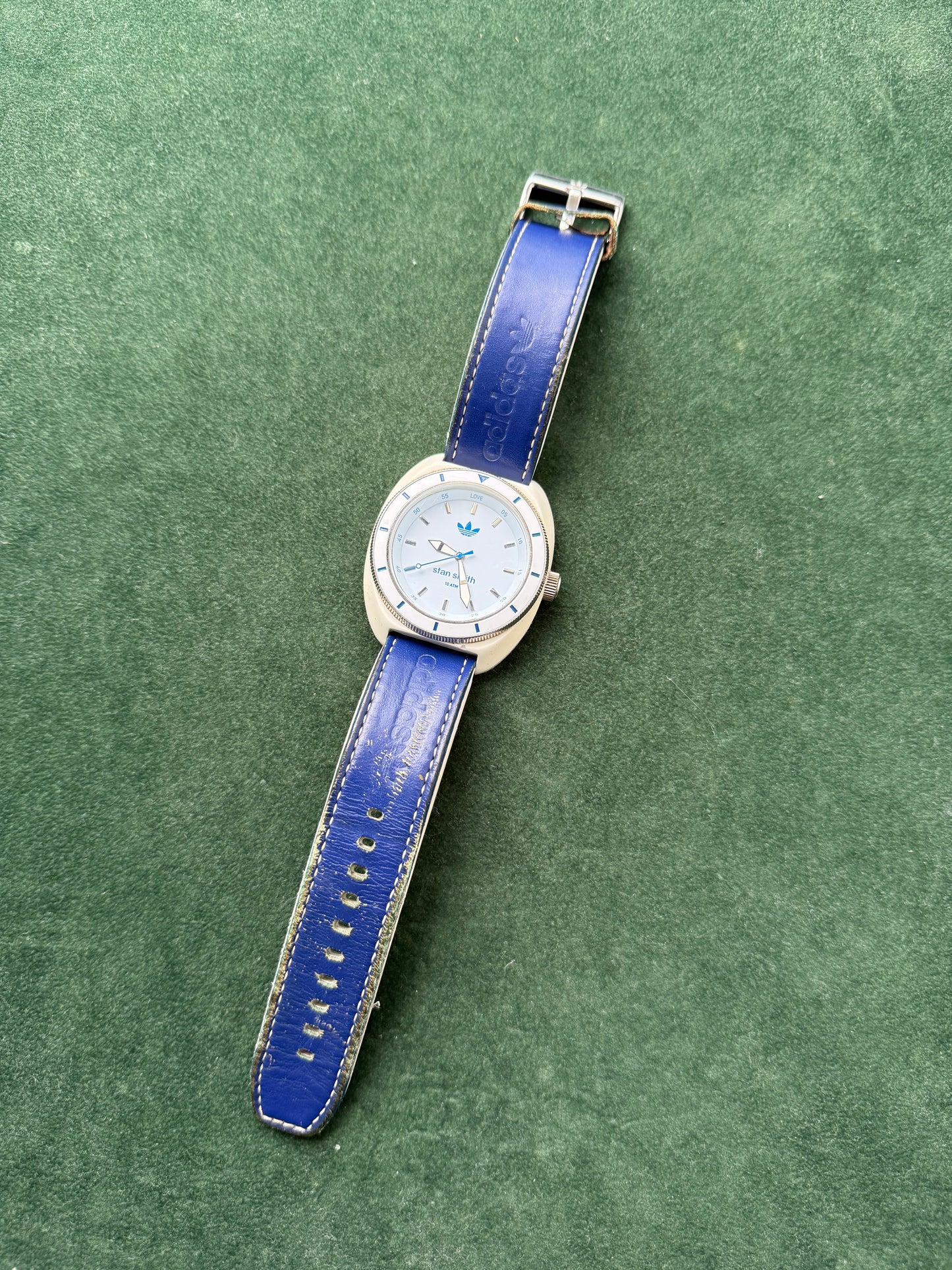 Adidas Originals Stan Smith ADH9087 Blue Leather Strap Quartz Watch