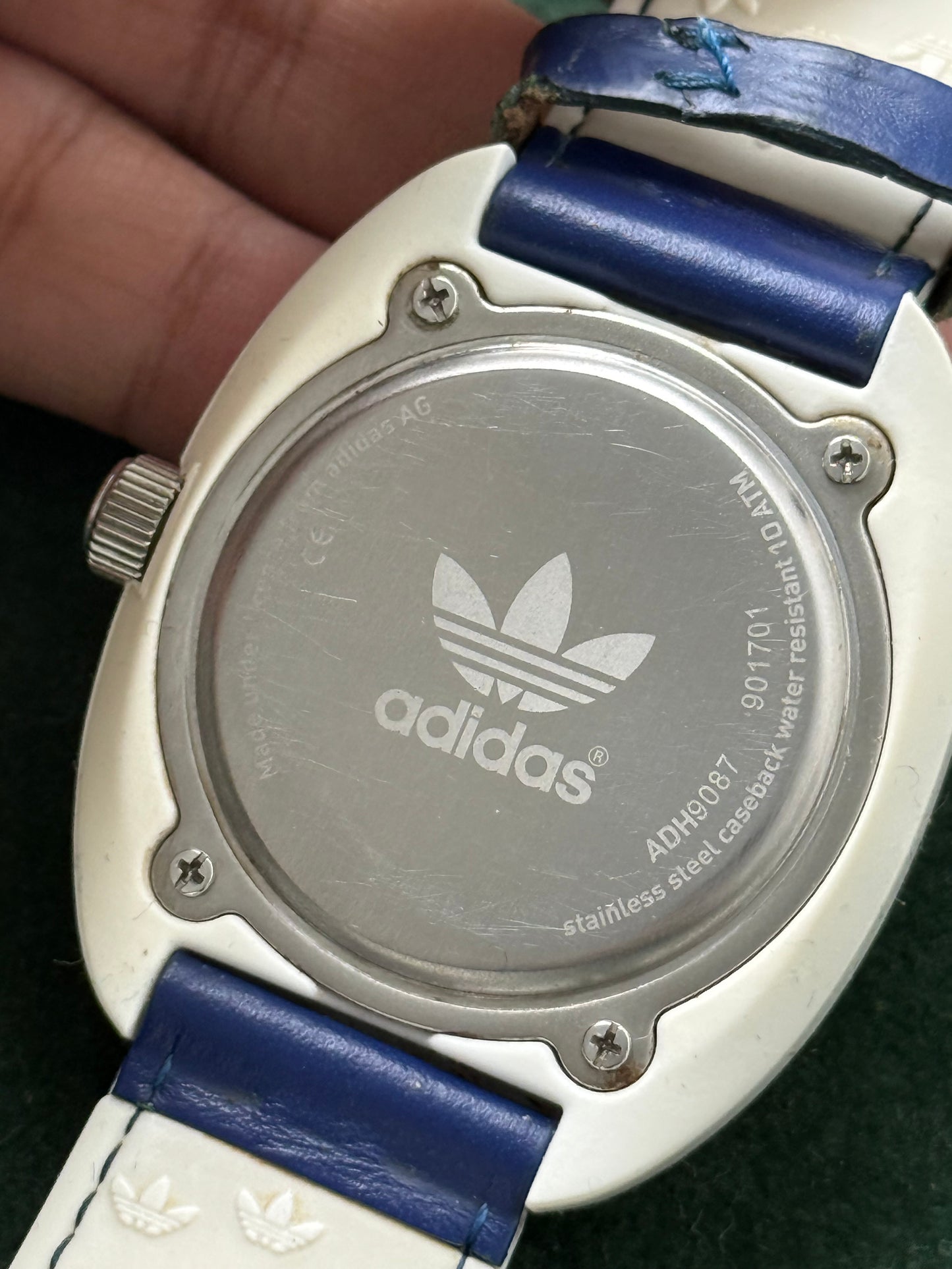 Adidas Originals Stan Smith ADH9087 Blue Leather Strap Quartz Watch