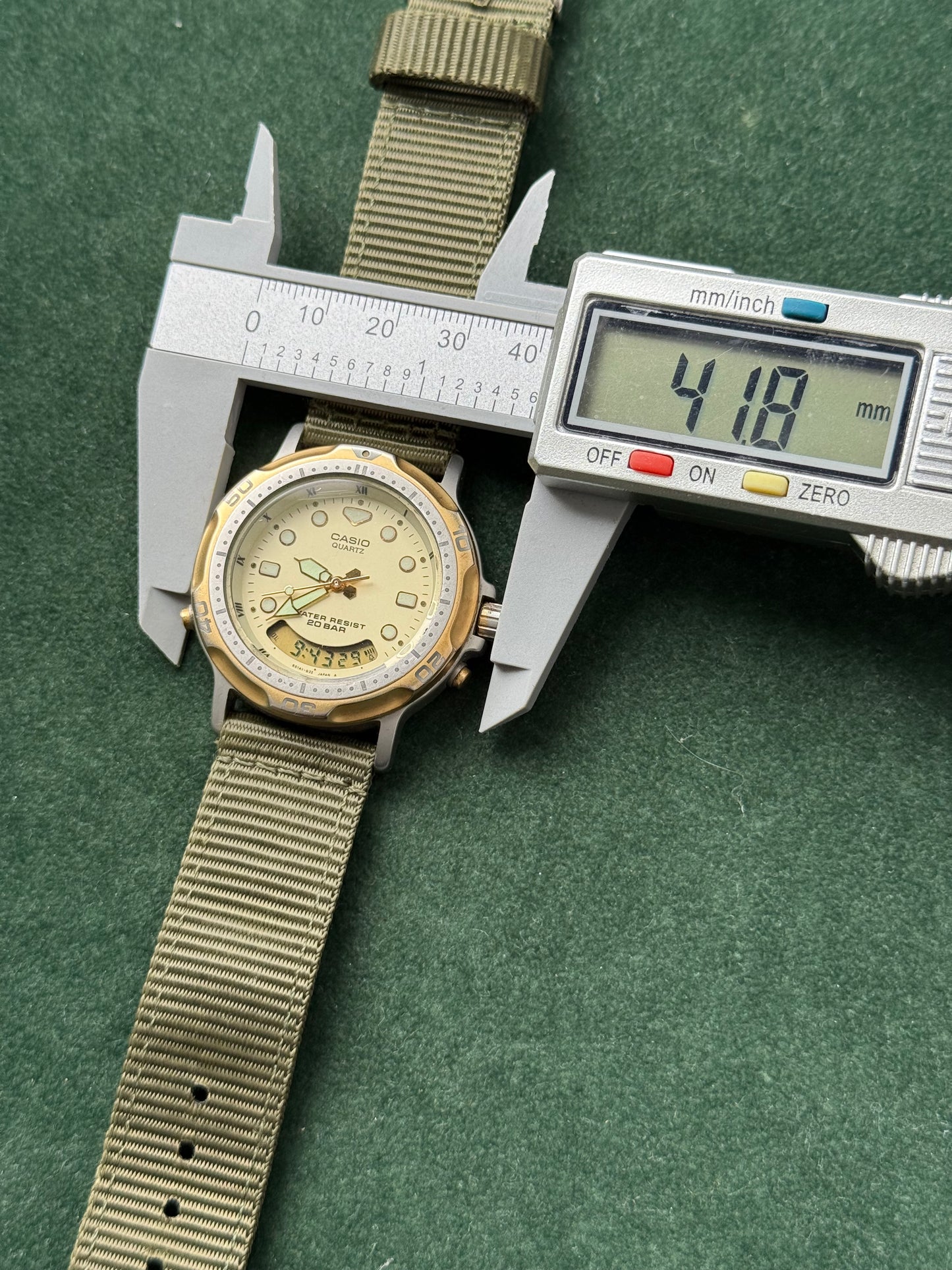 Casio AD-701 Vintage Diver Style Quartz Watch Japan