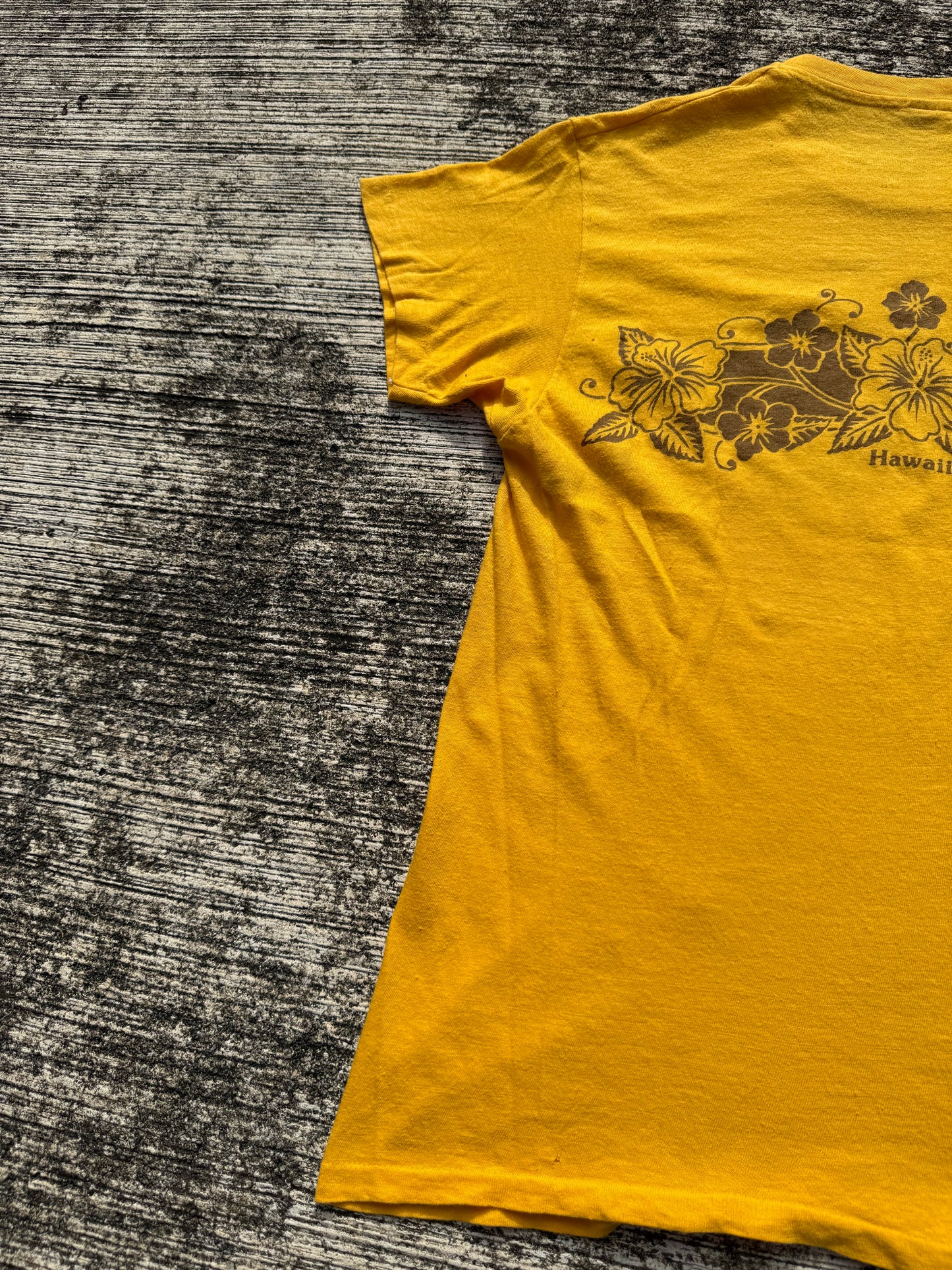 Vintage 70s Hanes Hawaii Hibiscus Tee Made in USA