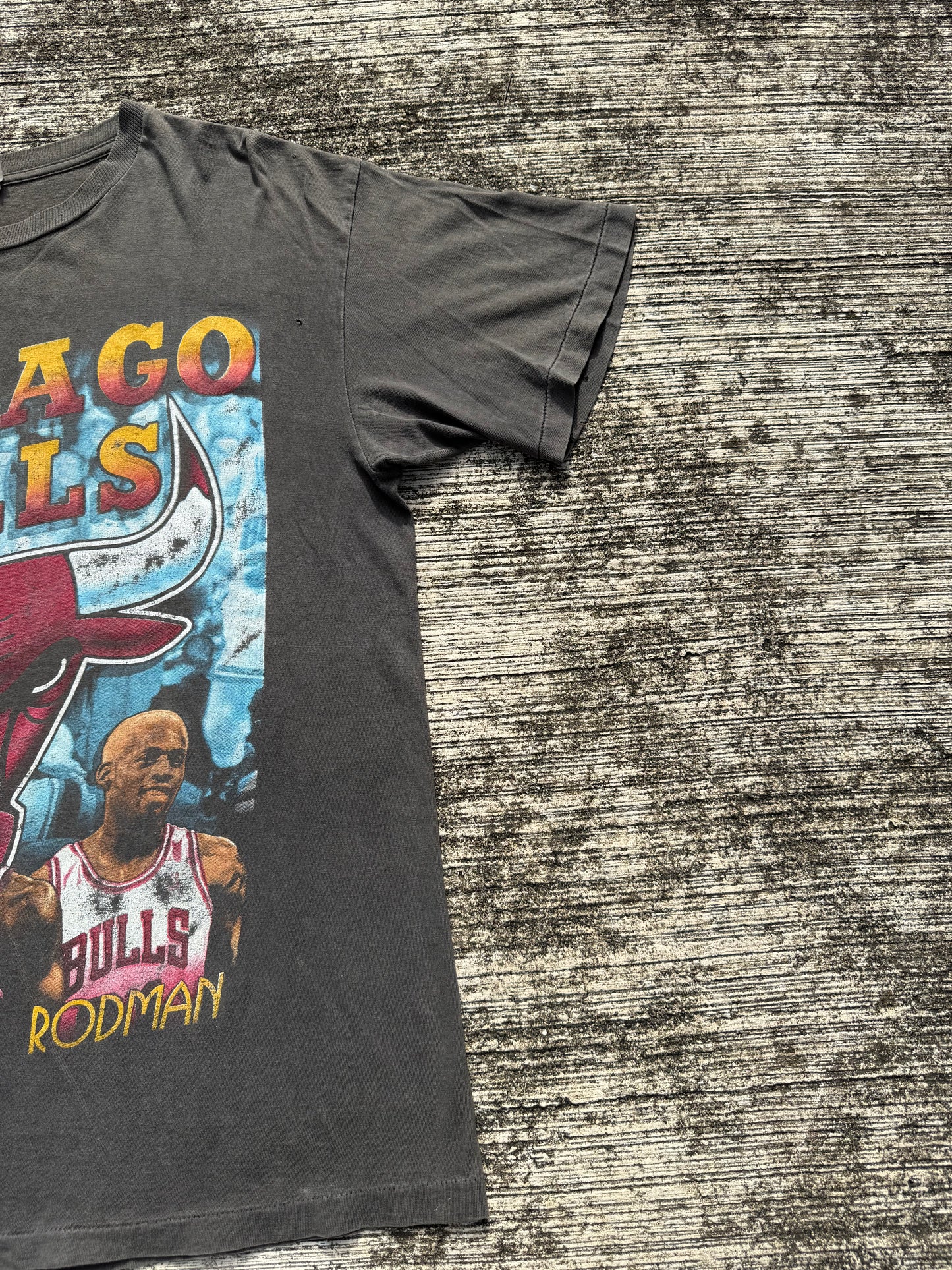 Very Rare Vintage 90s Chicago Bulls 1996 Champions Tee – Jordan Pippen Rodman
