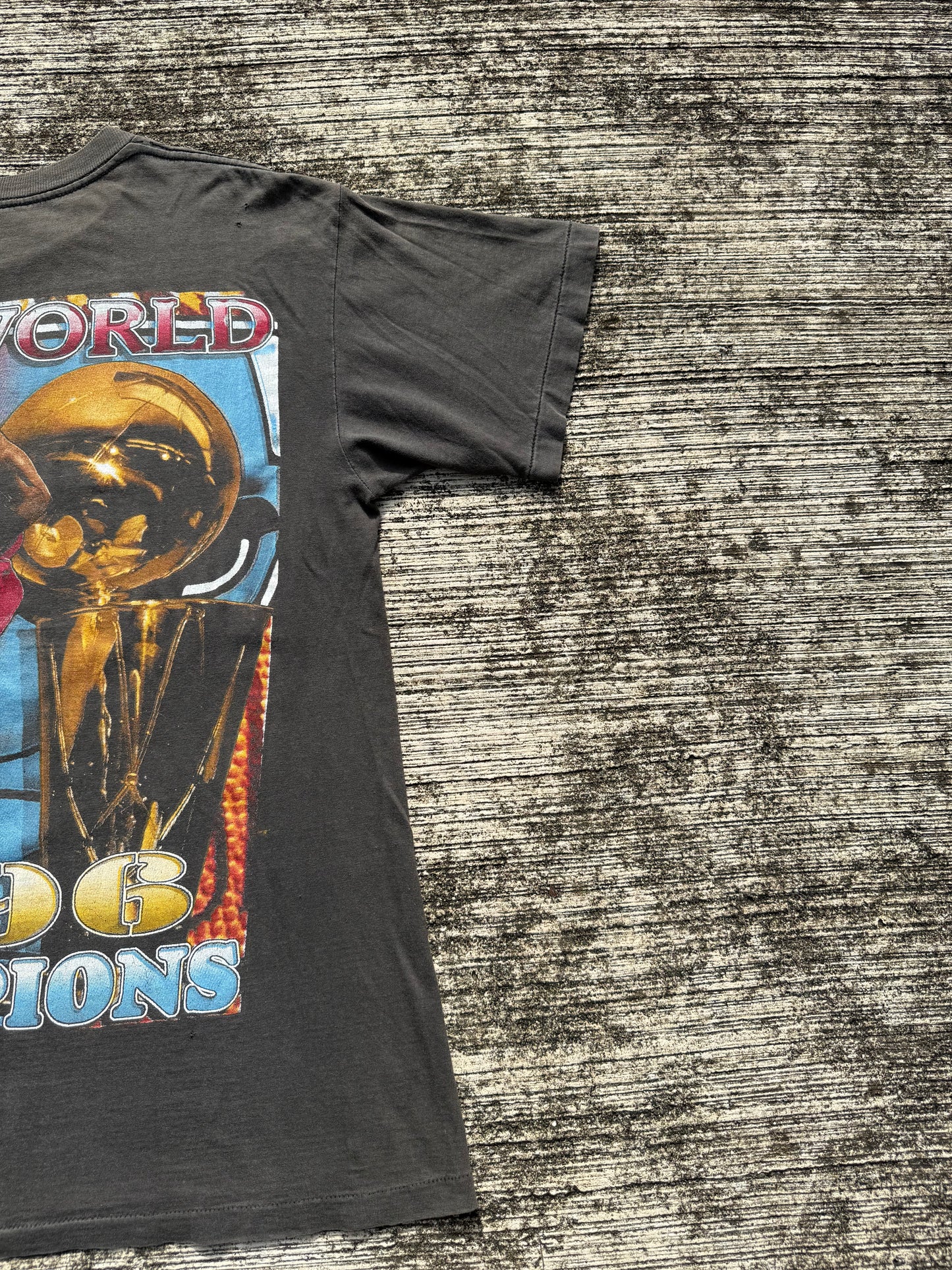 Very Rare Vintage 90s Chicago Bulls 1996 Champions Tee – Jordan Pippen Rodman