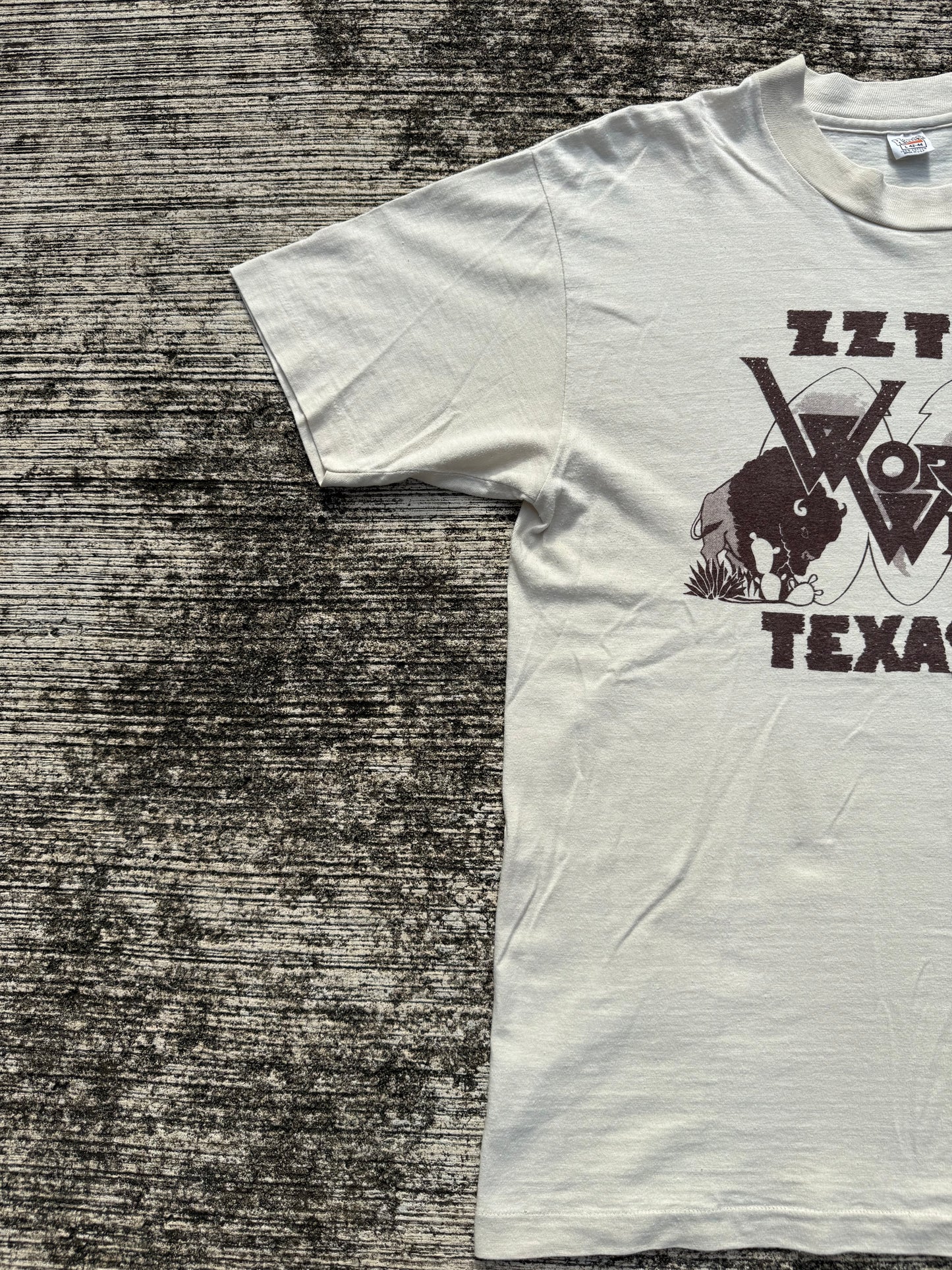 Vintage 70s ZZ Top Worldwide Texas Tour Tee Made in USA