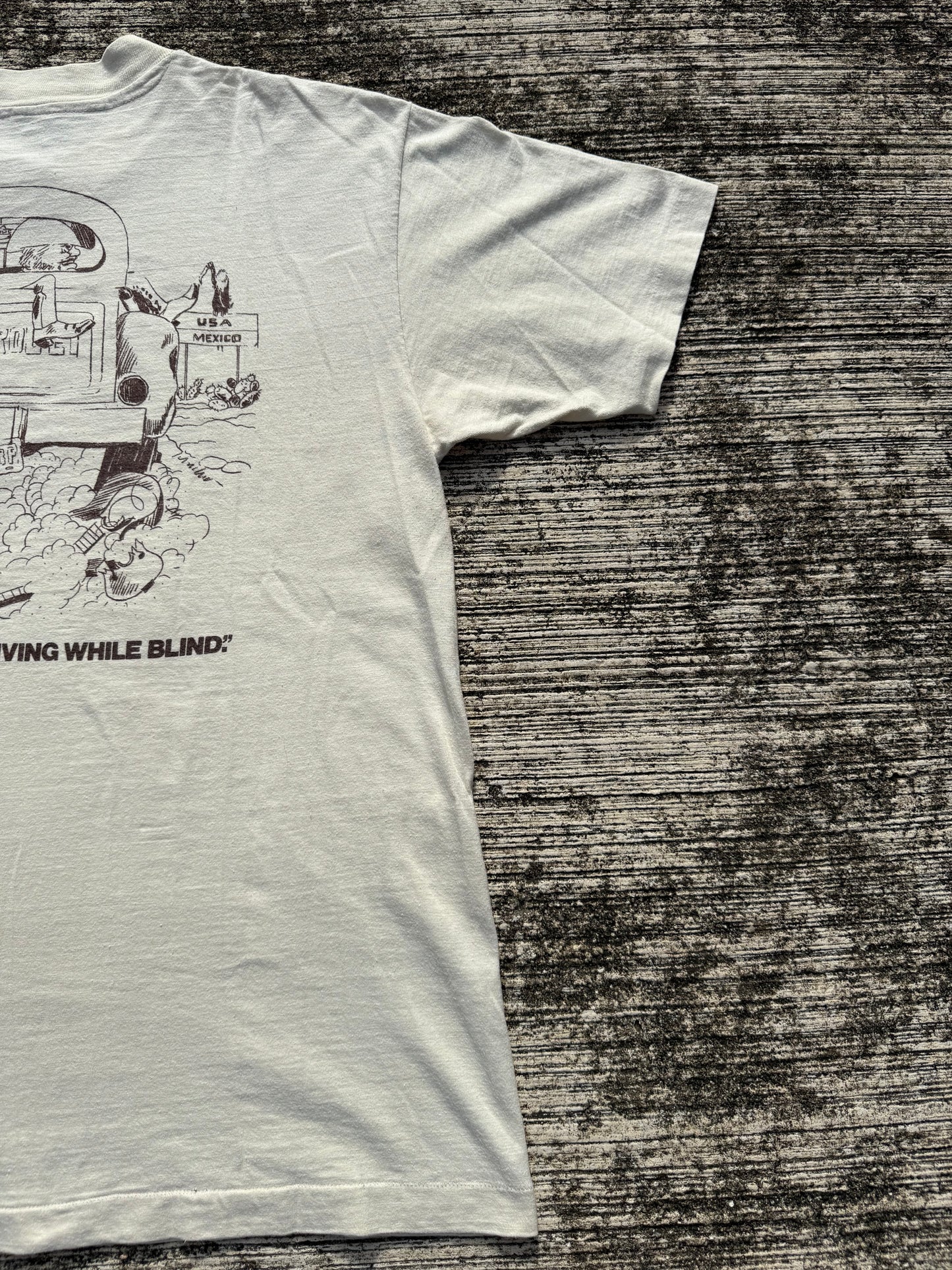 Vintage 70s ZZ Top Worldwide Texas Tour Tee Made in USA