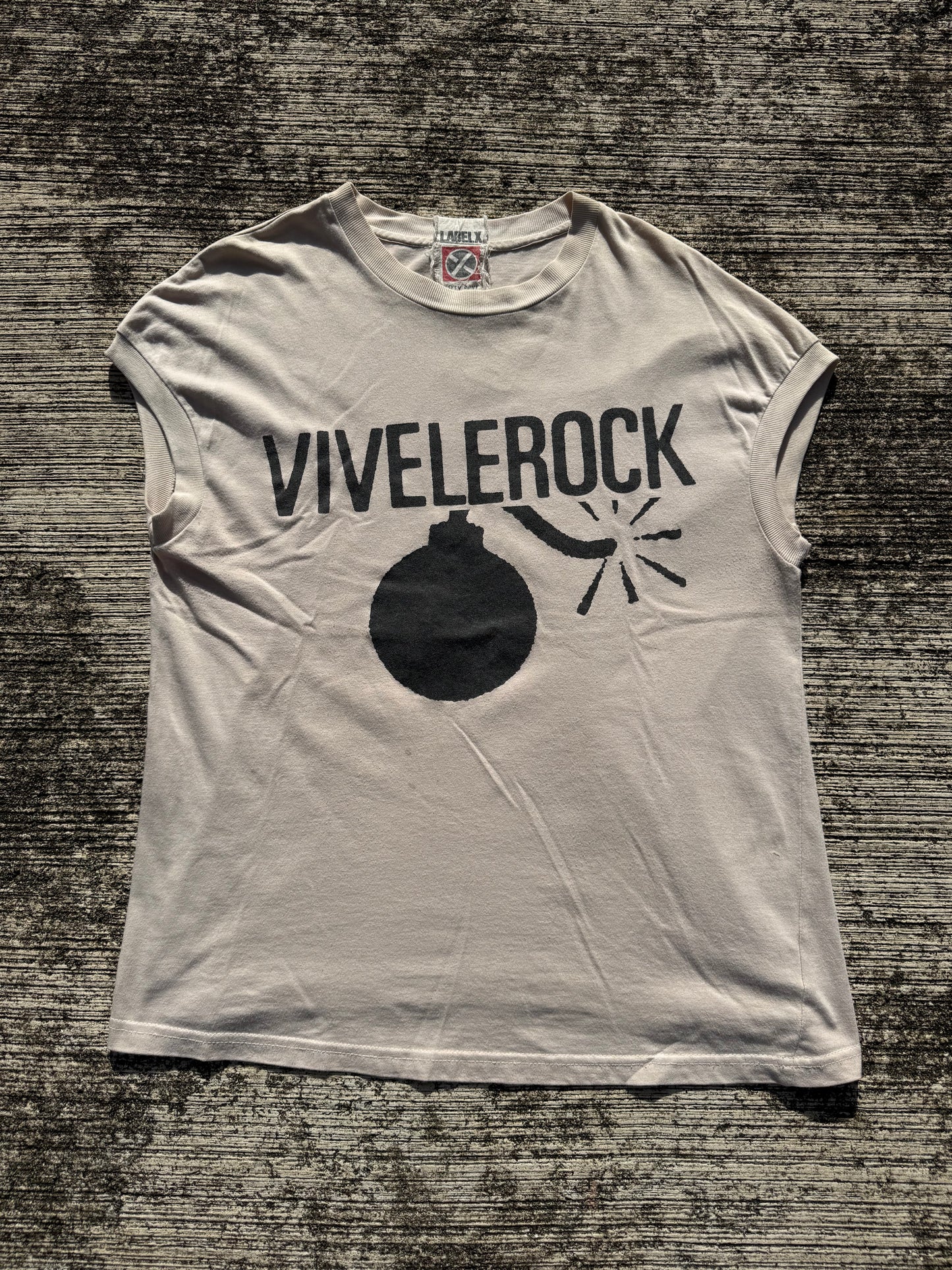 Rare Vintage Label X “Vive Le Rock” Punk Tee UK Independent