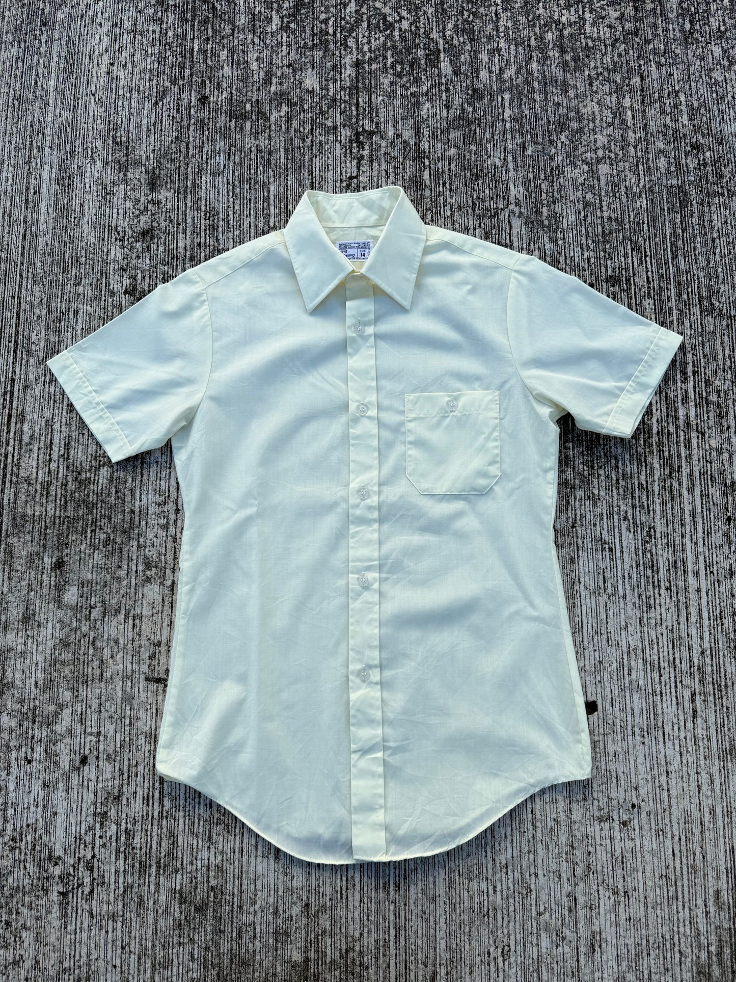 Vintage 70s–80s JCPenney Boys Short Sleeve Shirt