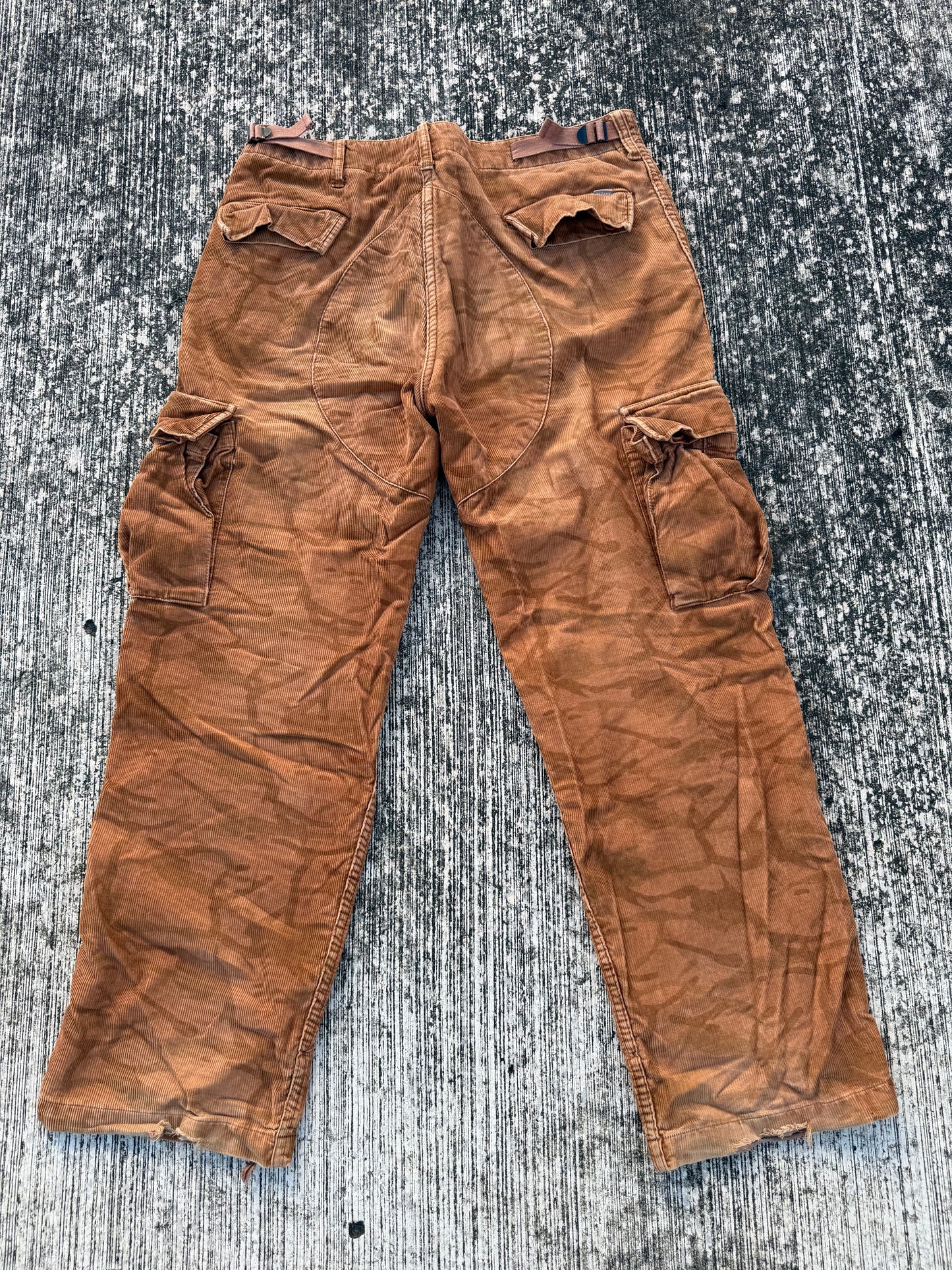 Y2K Stüssy Brown Corduroy Cargo Pants