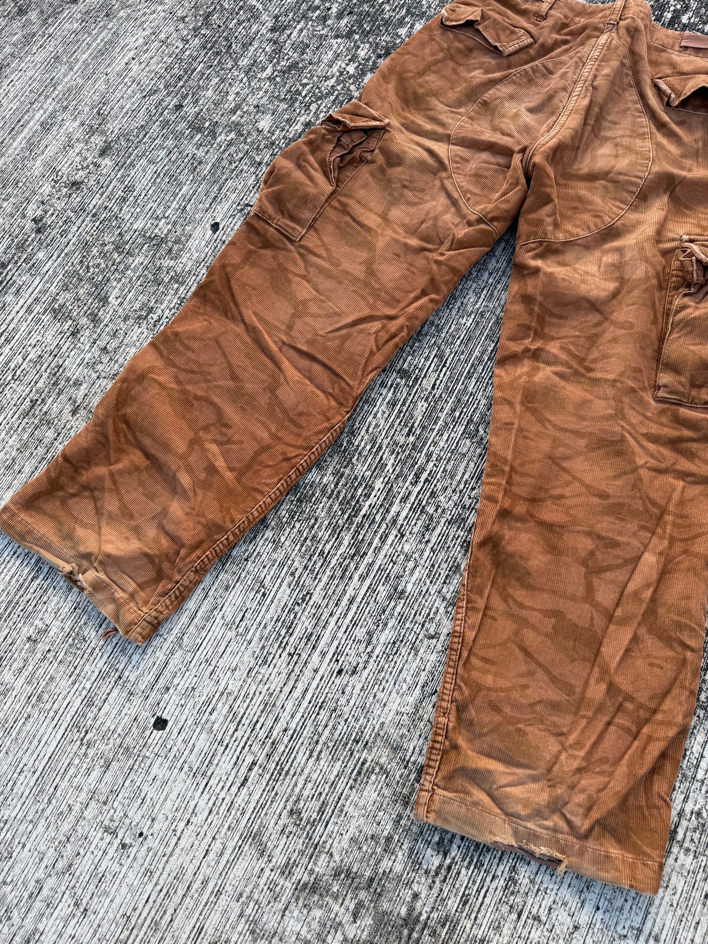 Y2K Stüssy Brown Corduroy Cargo Pants