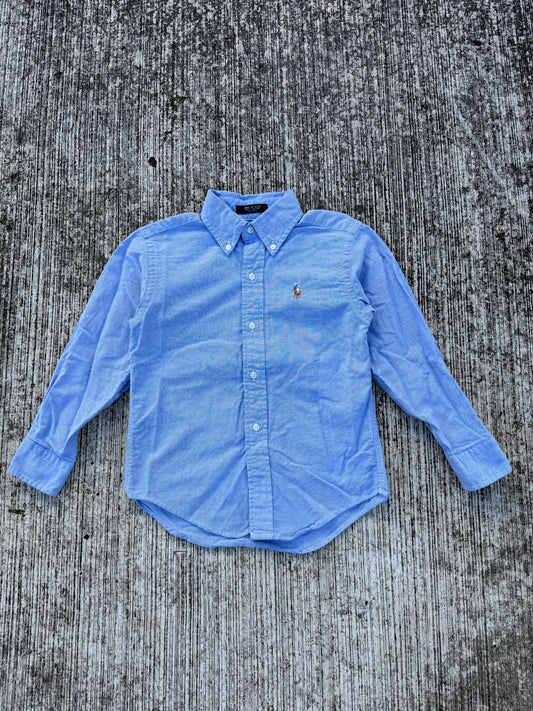 Vintage Polo Ralph Lauren Kids Oxford Shirt Size 6 Made in USA