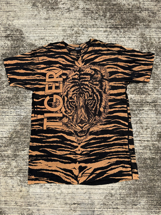 Vintage Tiger All Over Print T-Shirt